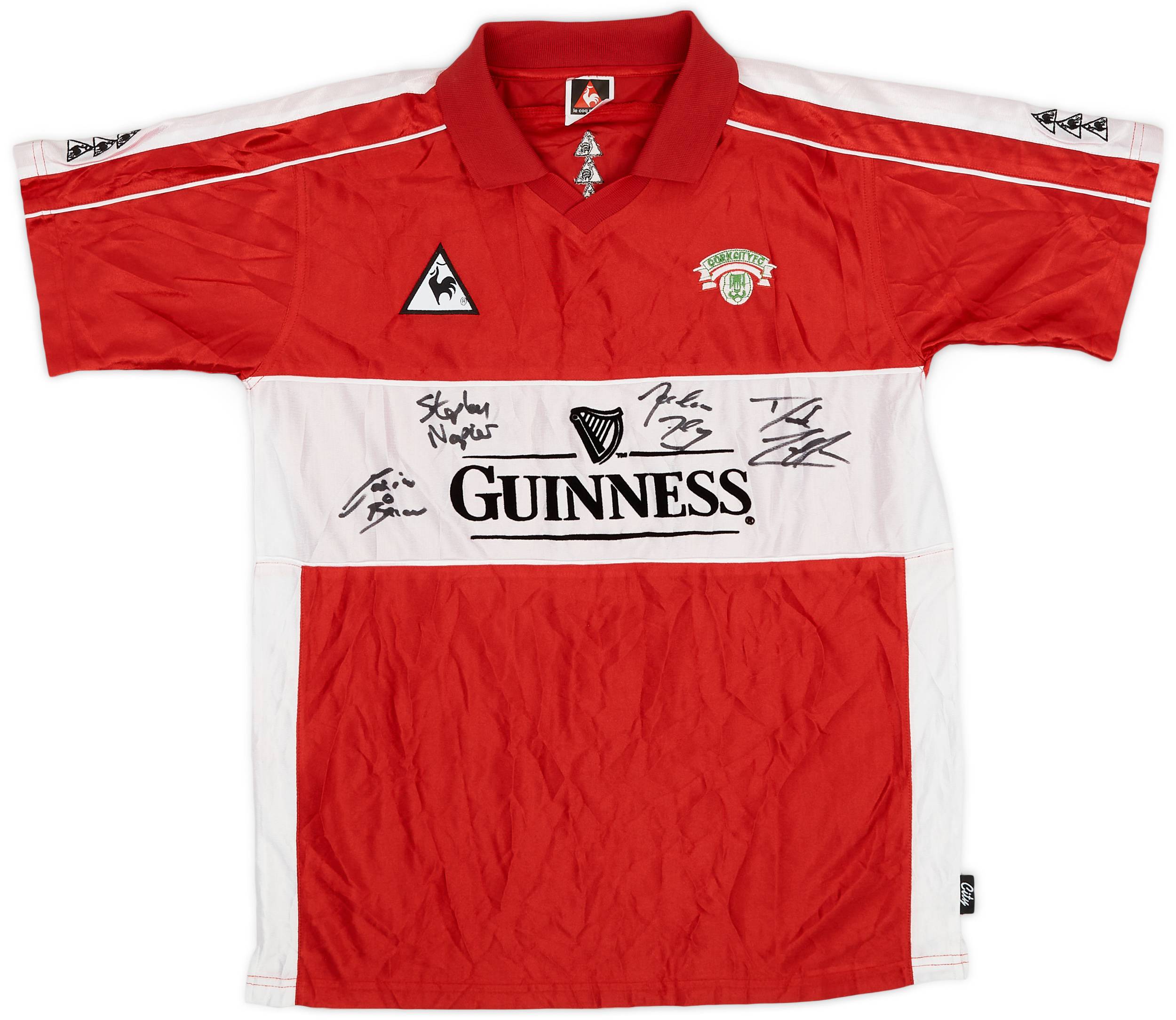 1999-01 Cork City Signed Home Shirt - 8/10 - (S)