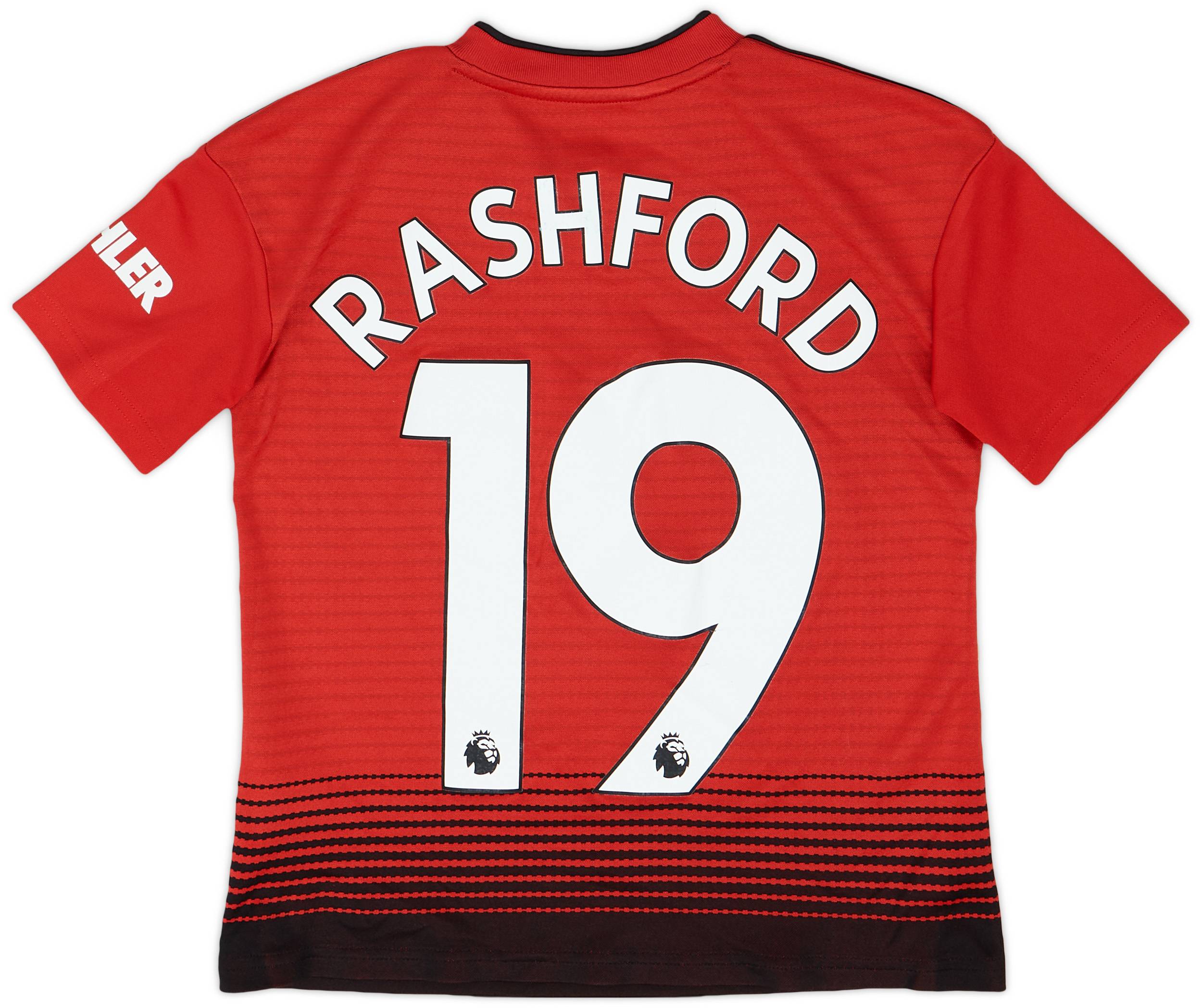 2018-19 Manchester United Home Shirt Rashford #10 - 6/10 - (M.Boys)