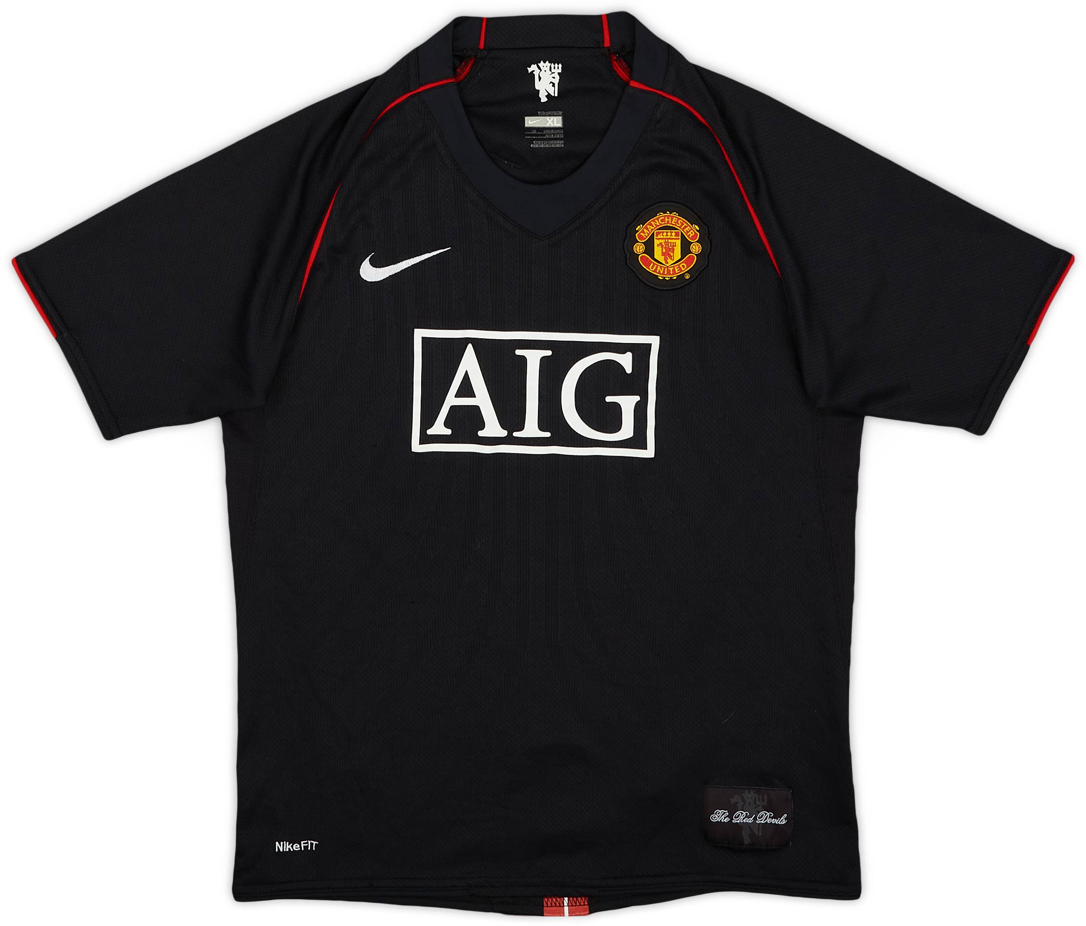 2007-08 Manchester United Away Shirt - 8/10 - (XL.Boys)