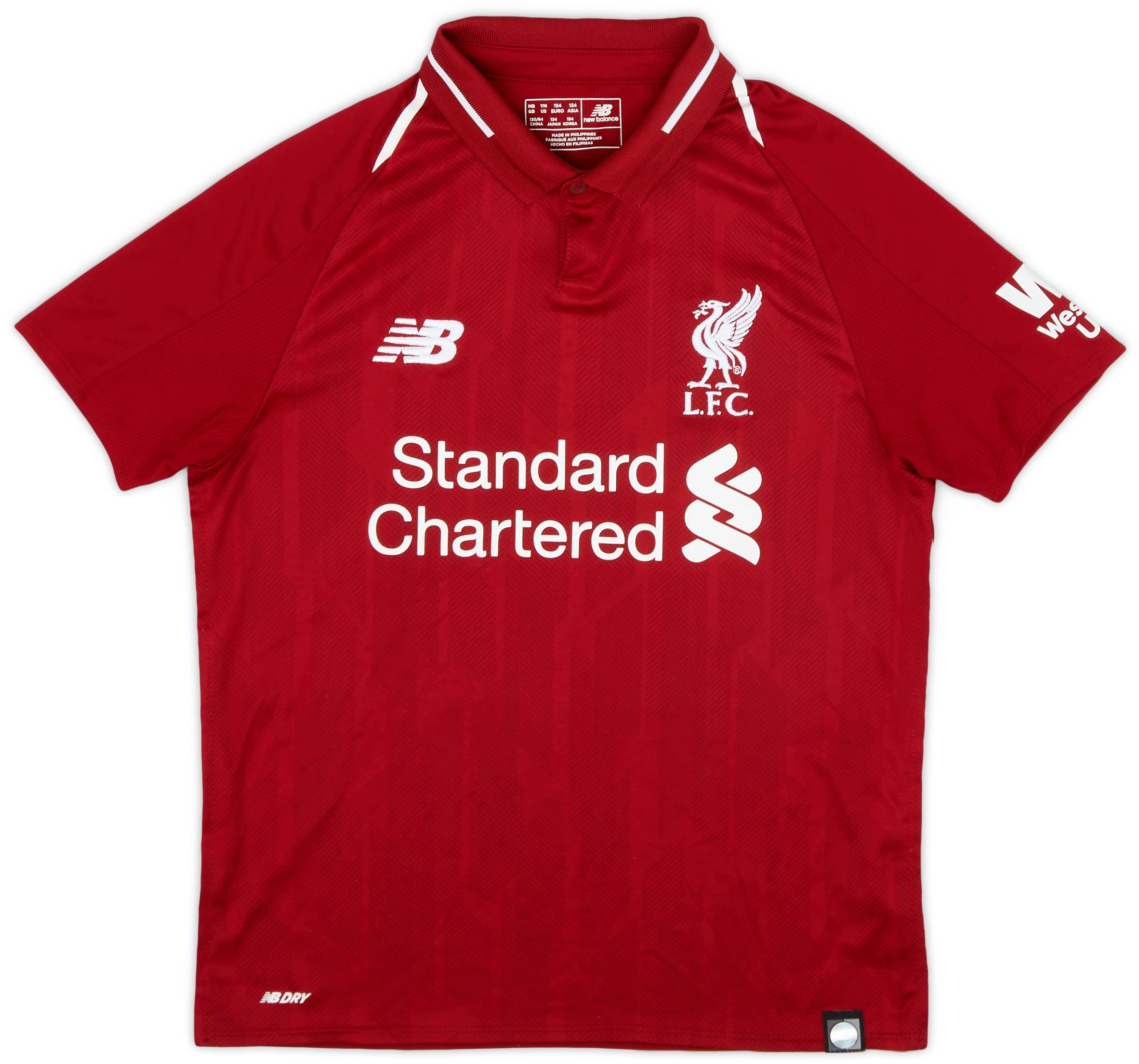 2018-19 Liverpool Home Shirt - 9/10 - (M.Boys)