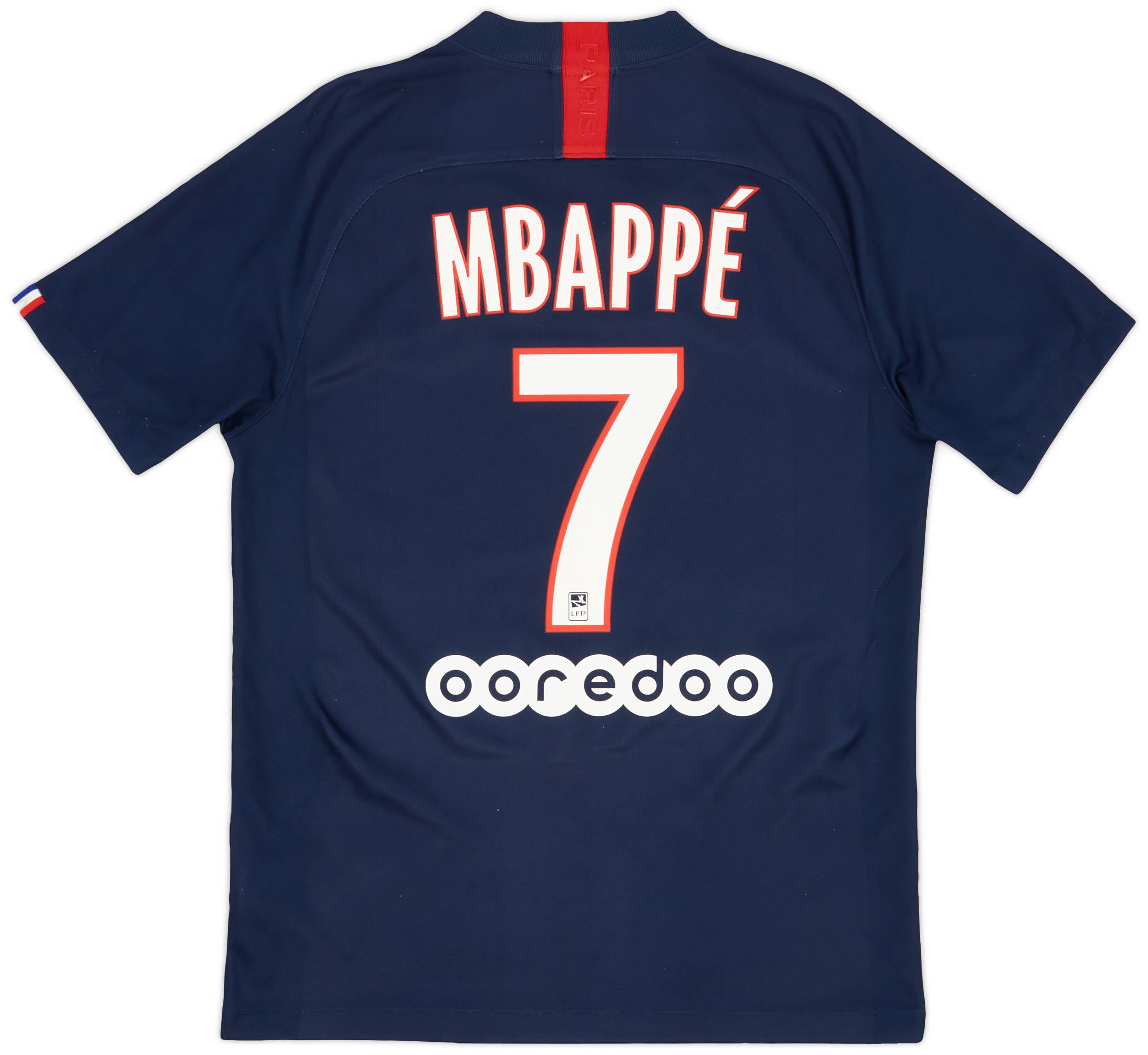 2019-20 Paris Saint-Germain Home Shirt Mbappe #7 - 7/10 - (M)