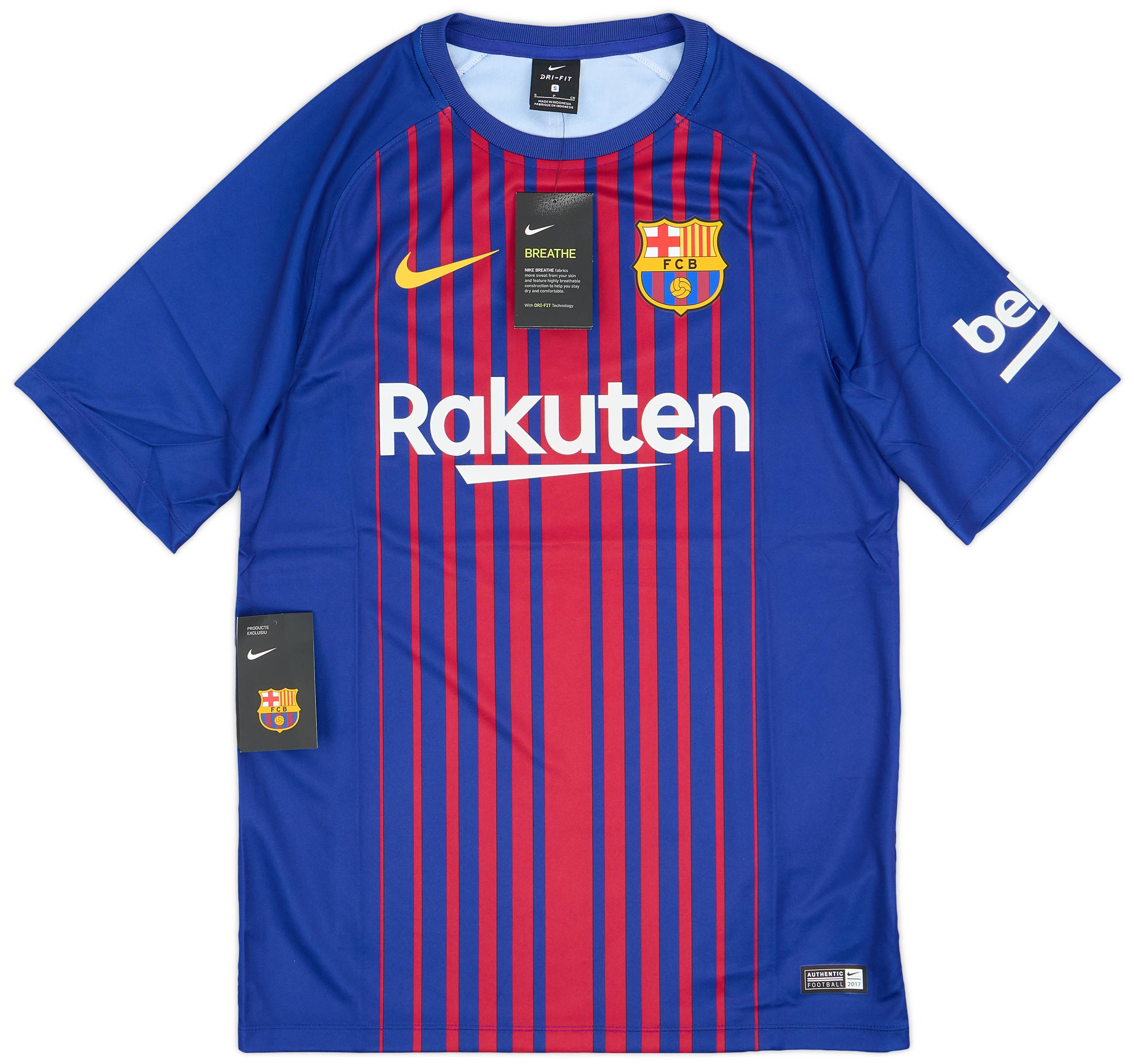 2017-18 Barcelona Basic Home Shirt (S)