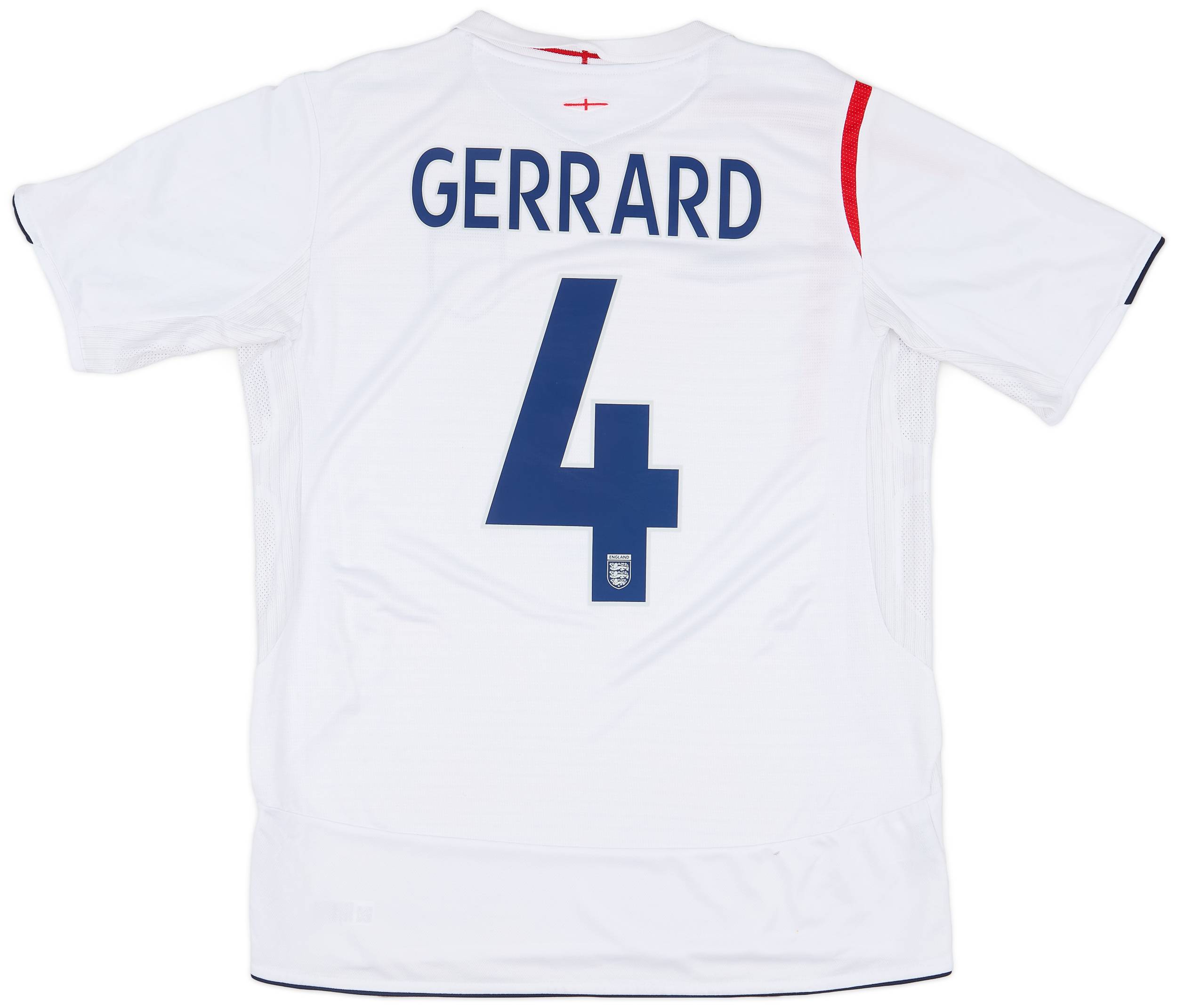 2005-07 England Home Shirt Gerrard #4 - 8/10 - (L)