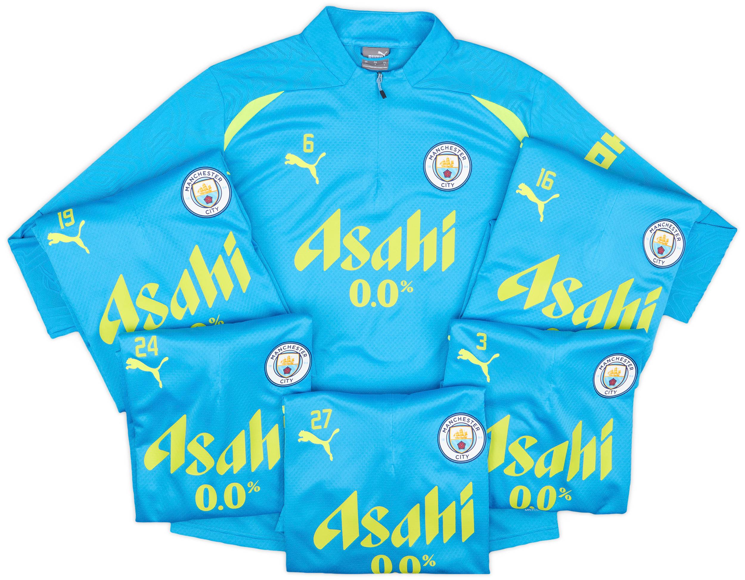 2024-25 Manchester City Player Issue 1/4 Zip Training Top # - 7/10