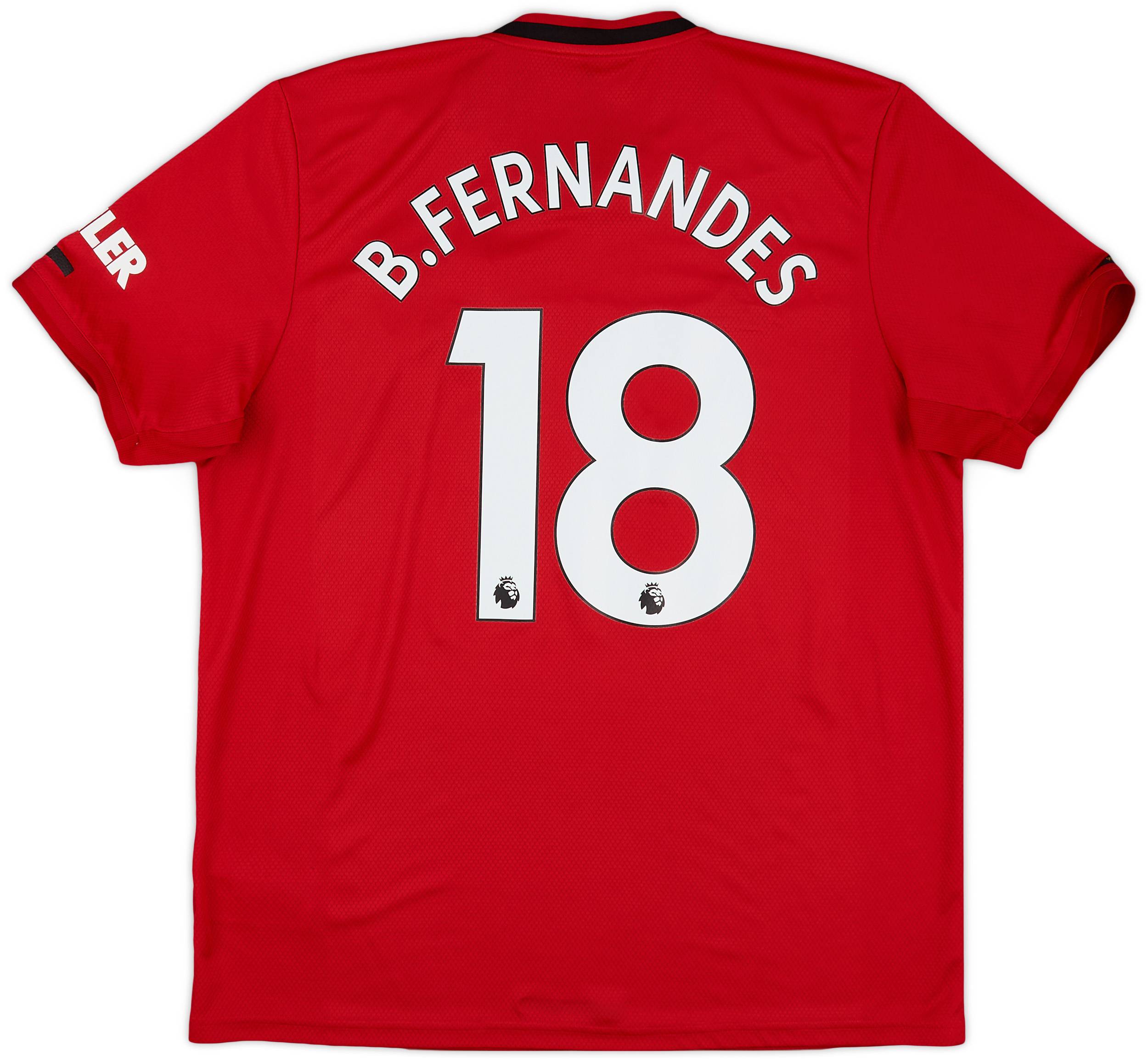 2019-20 Manchester United Home Shirt B.Fernandes #18 - 8/10 - (XL)