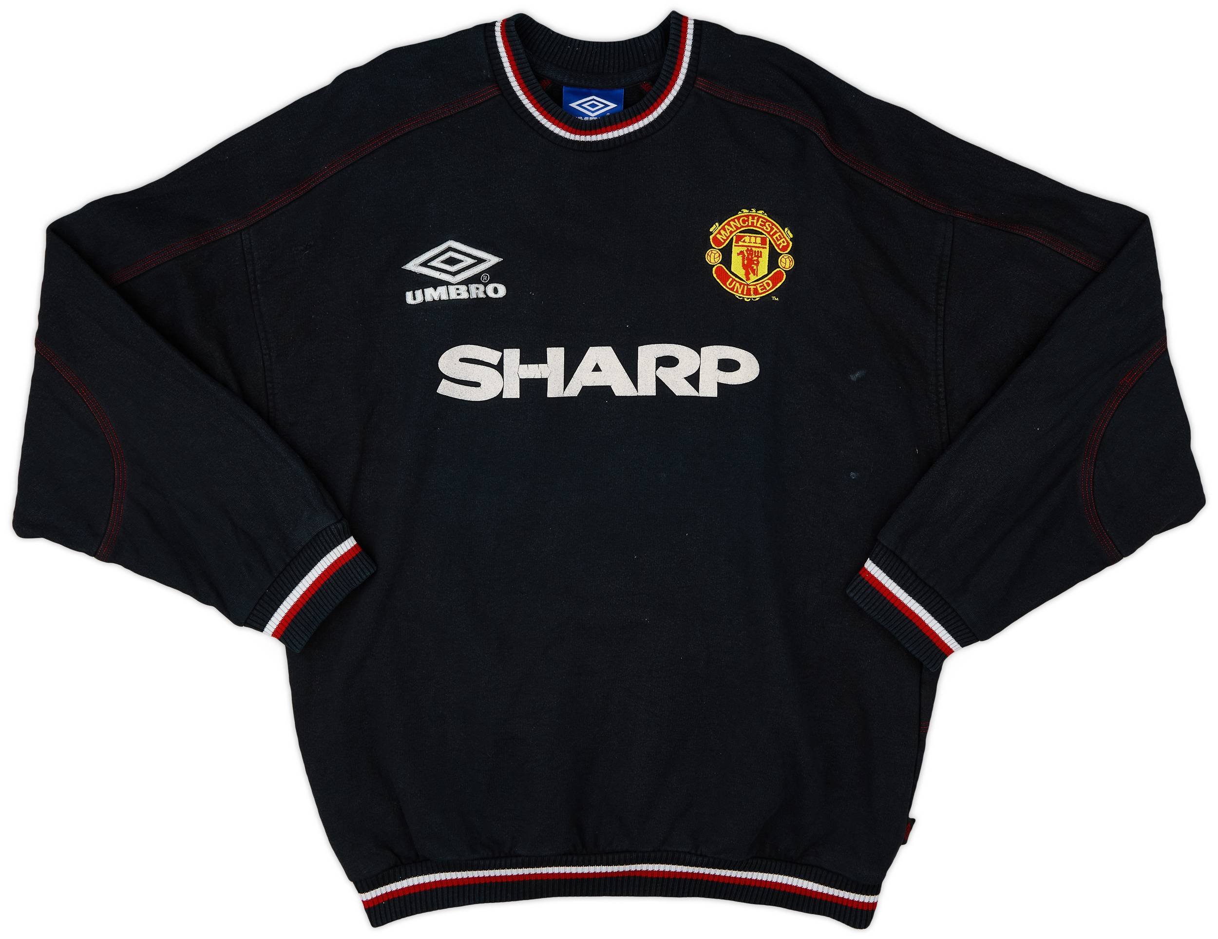 1998-99 Manchester United Umbro Sweat Top - 7/10 - (XL)