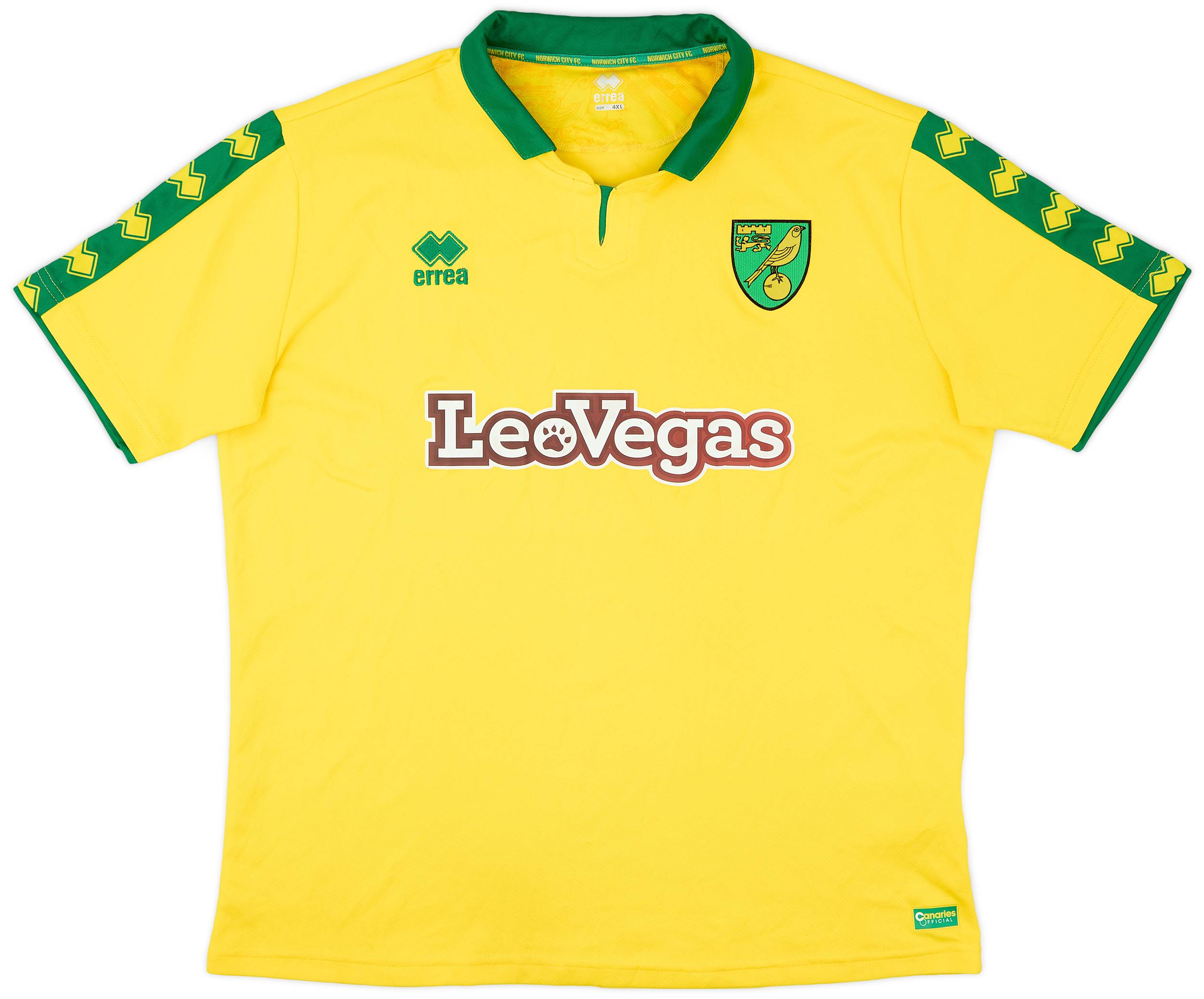 2017-18 Norwich Home Shirt - 8/10 - (4XL)