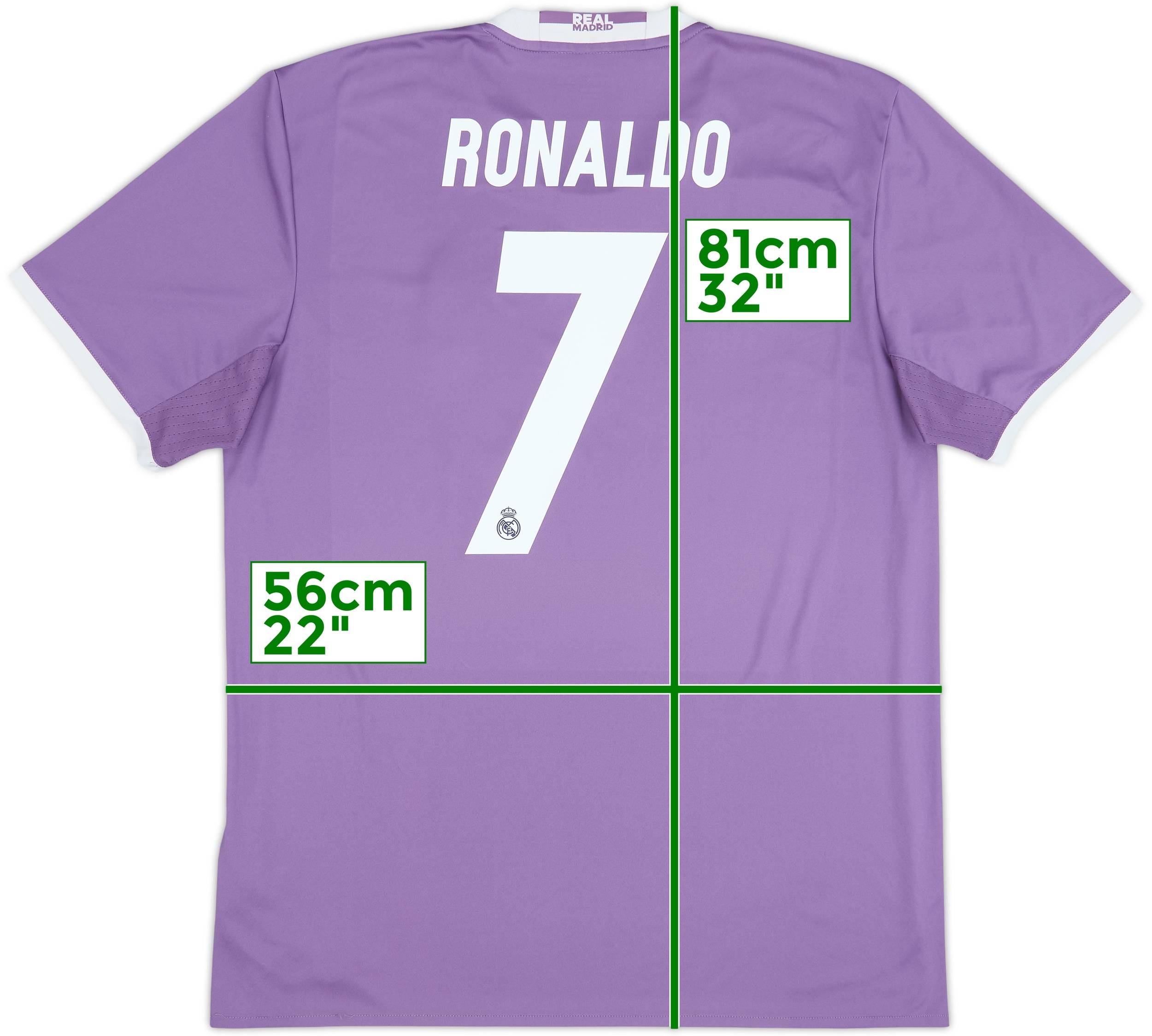 2016-17 Real Madrid Away Shirt Ronaldo #7 - 8/10 - (XL)