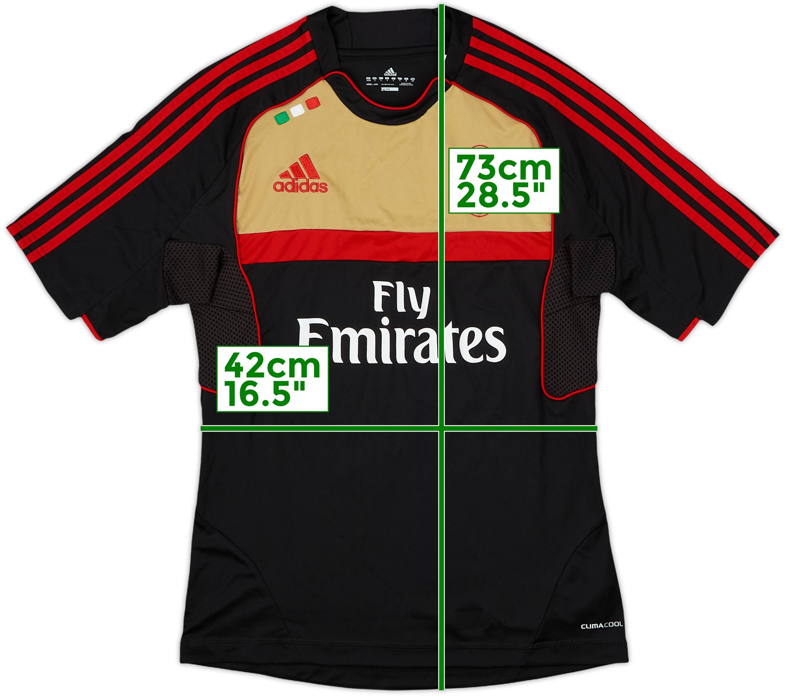2011-12 AC Milan adidas Training Shirt #4 - 7/10 - (S)