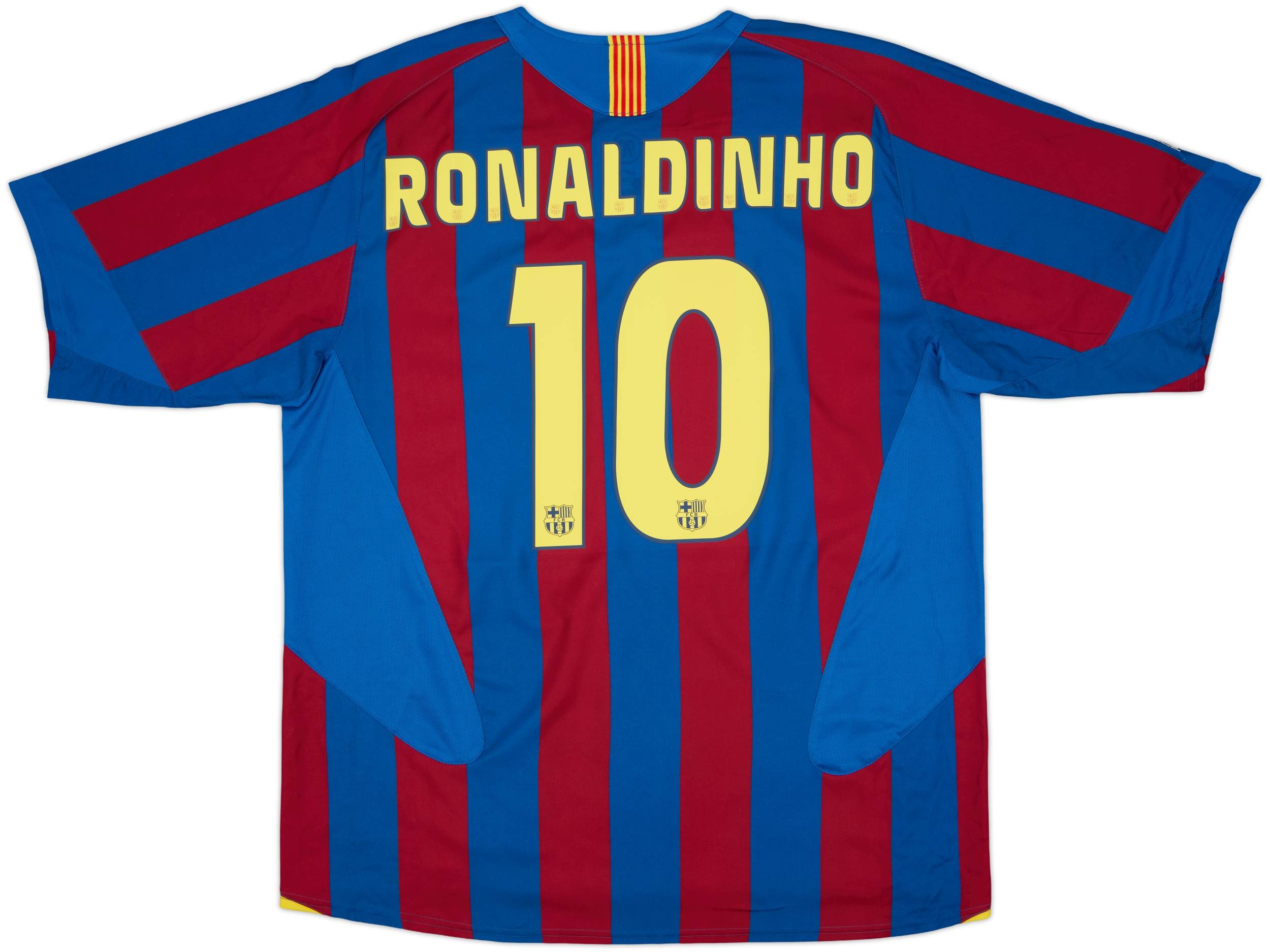 2005-06 Barcelona Home Shirt Ronaldinho #10 - 10/10 - (XL)