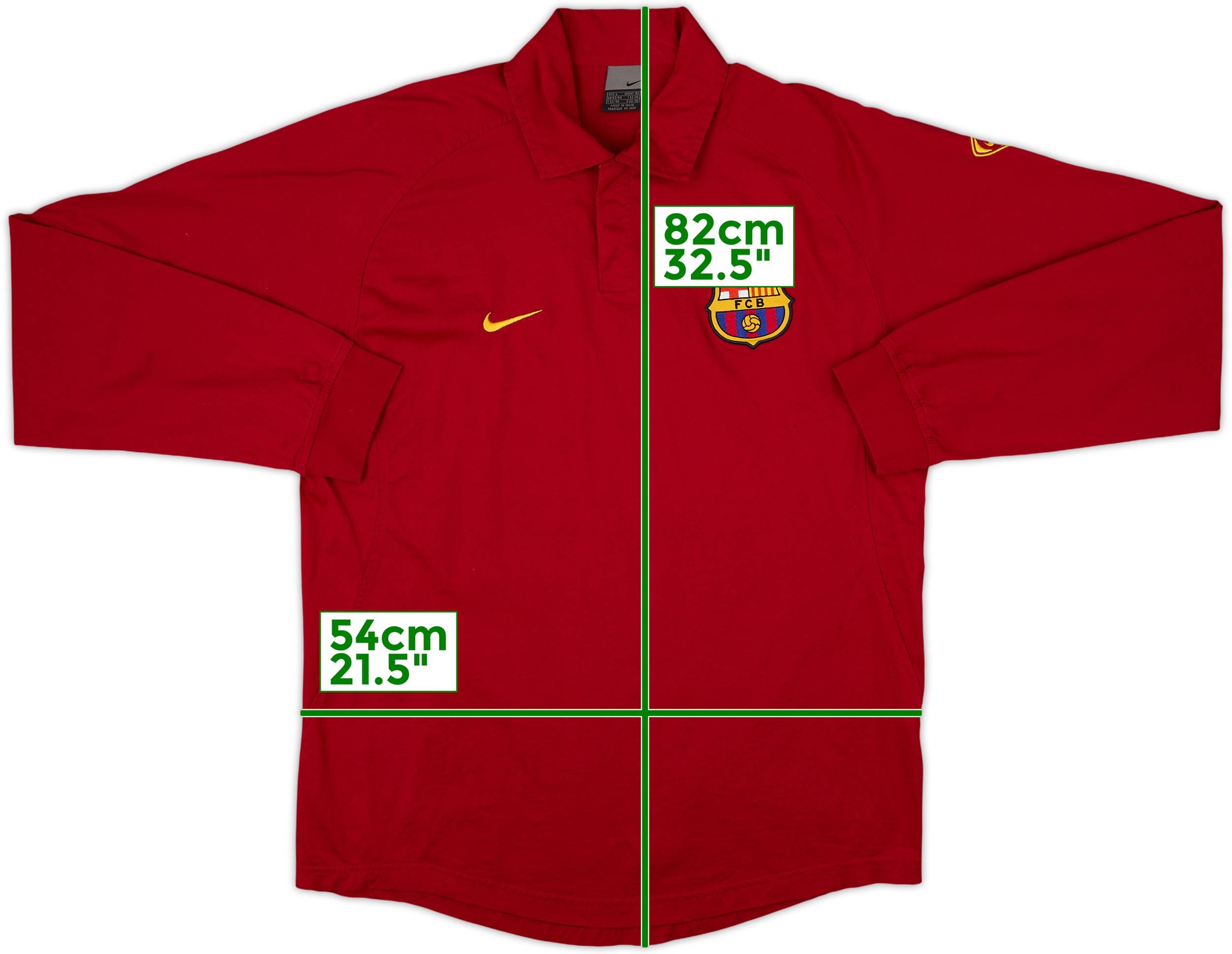 2004-05 Barcelona Nike Polo L/S Shirt - 10/10 - (L)