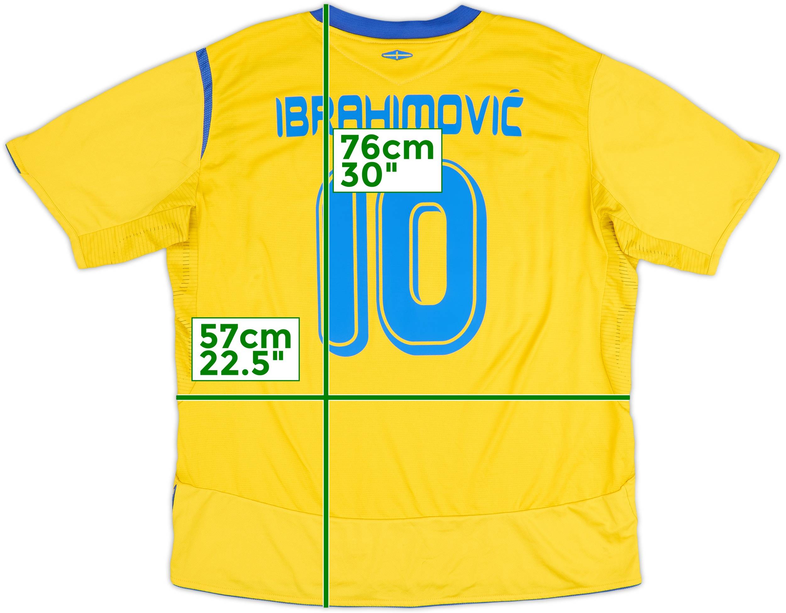 2005-06 Sweden Home Shirt Ibrahimovic #10 - 8/10 - (XL)