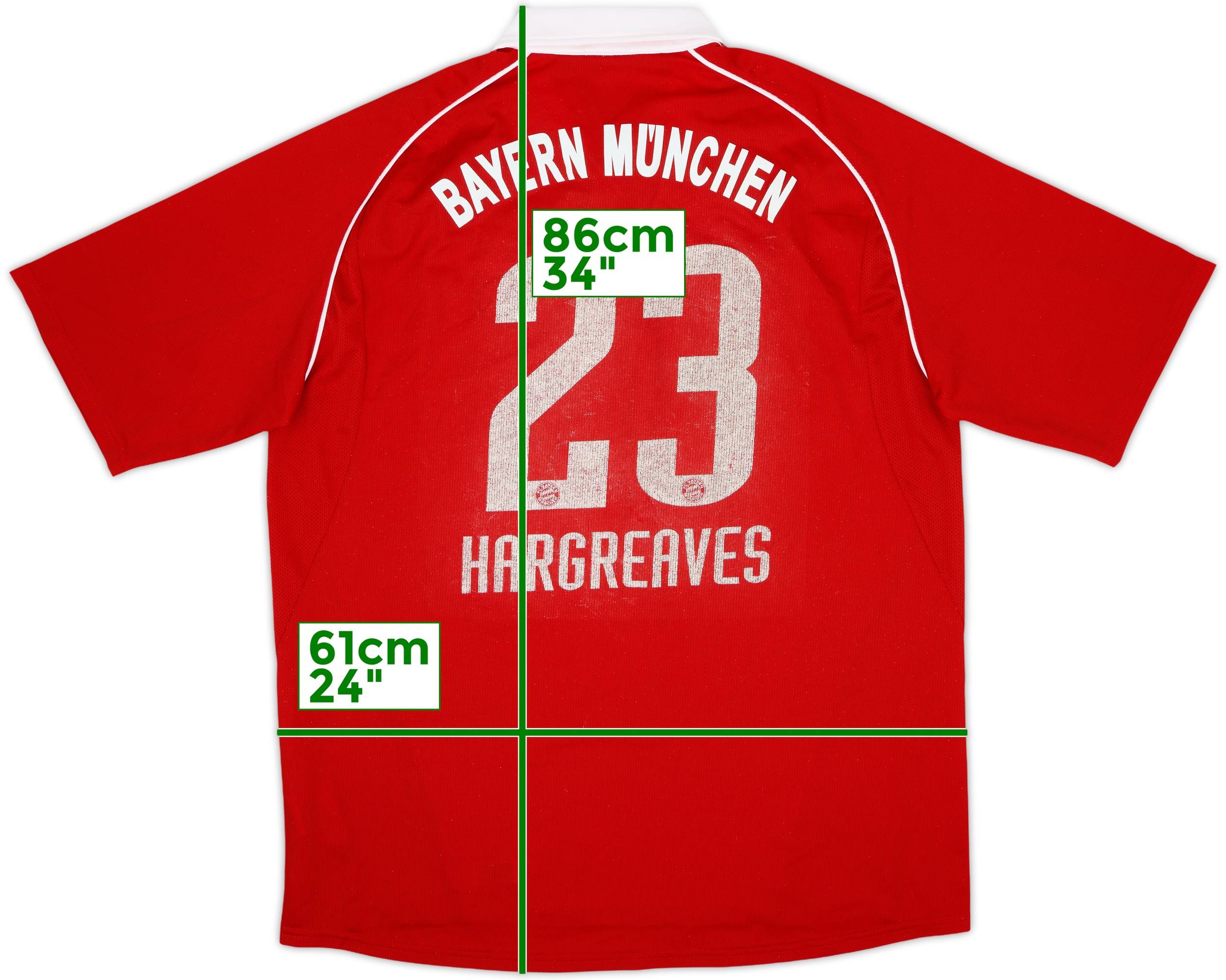 2005-06 Bayern Munich Home Shirt Hargreaves #23 - 5/10 - (XL)