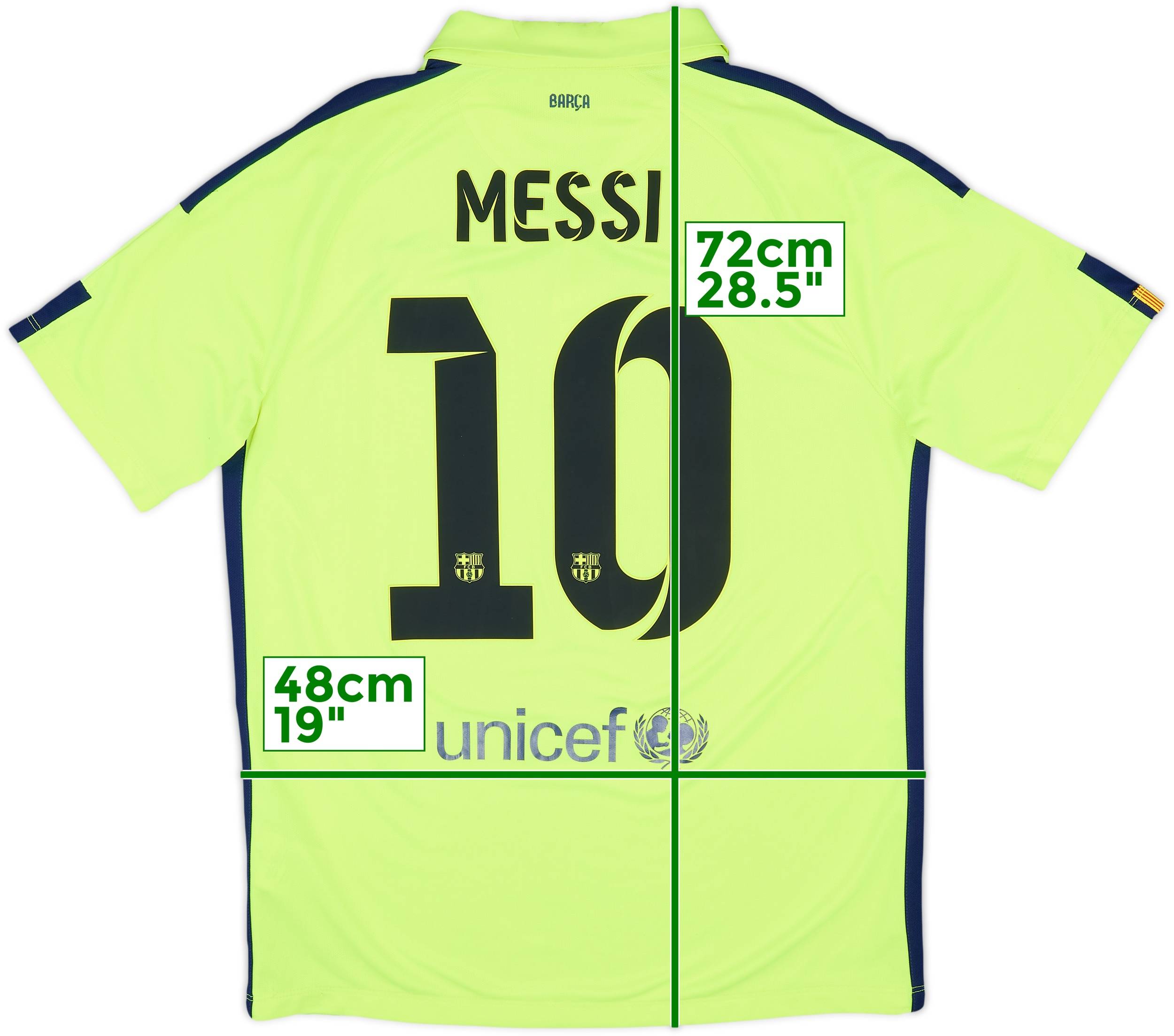 2014-15 Barcelona Third Shirt Messi #10 - 8/10 - (M)