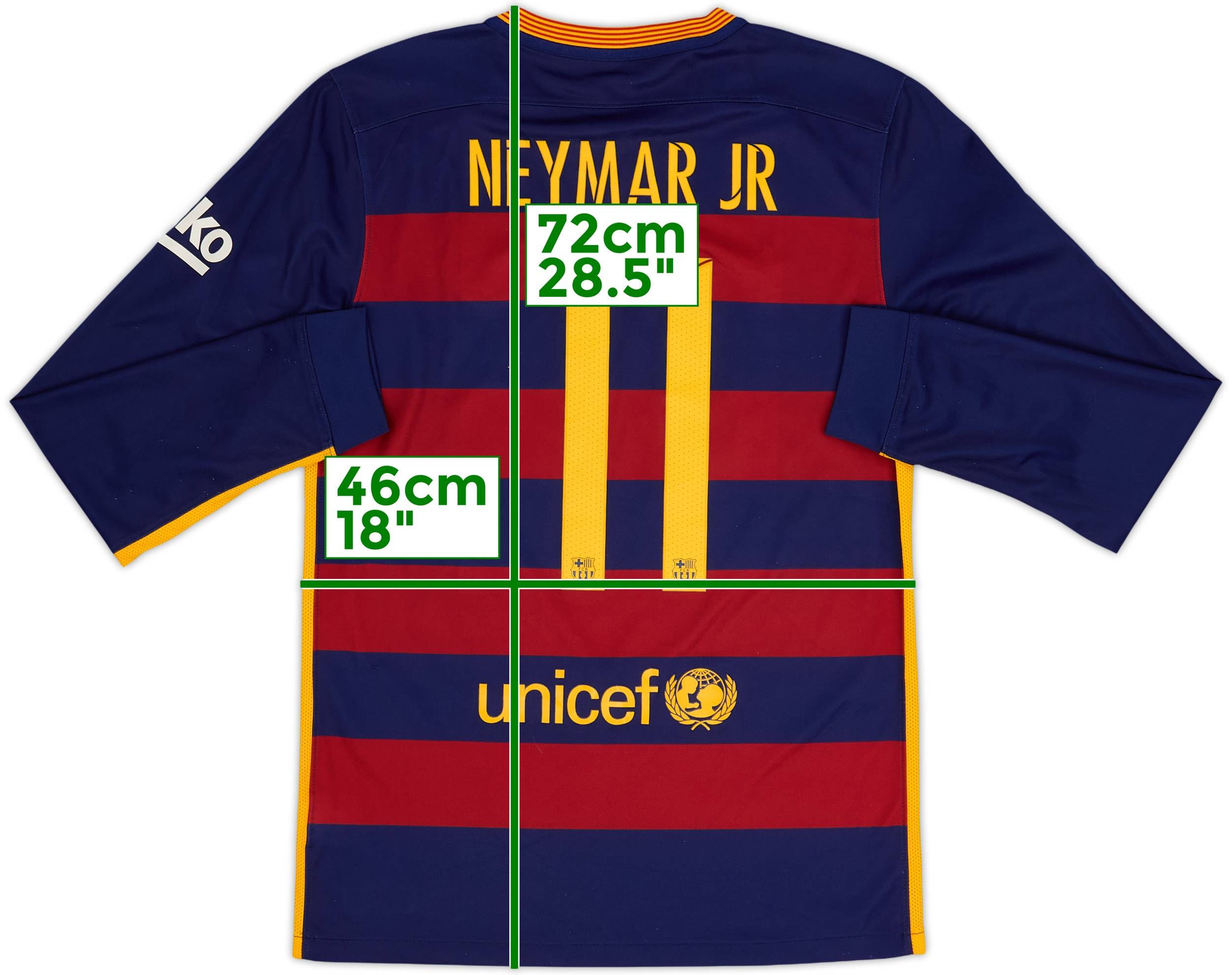 新品 FC Barcelona NEYMAR JR 11番 シャツ Mサイズ Barcelona football