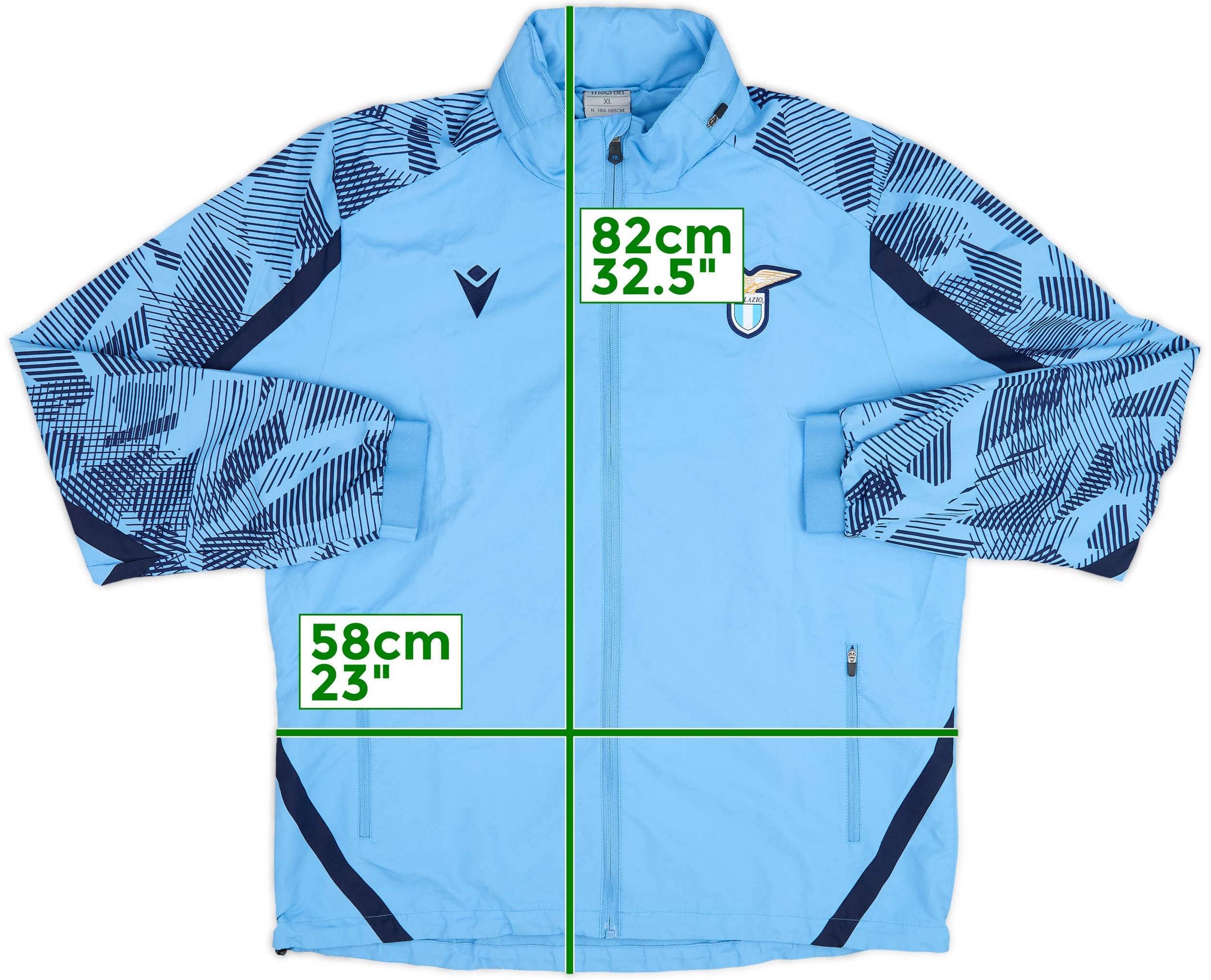 2019-20 Lazio Macron Track Jacket - 8/10 - (XL)