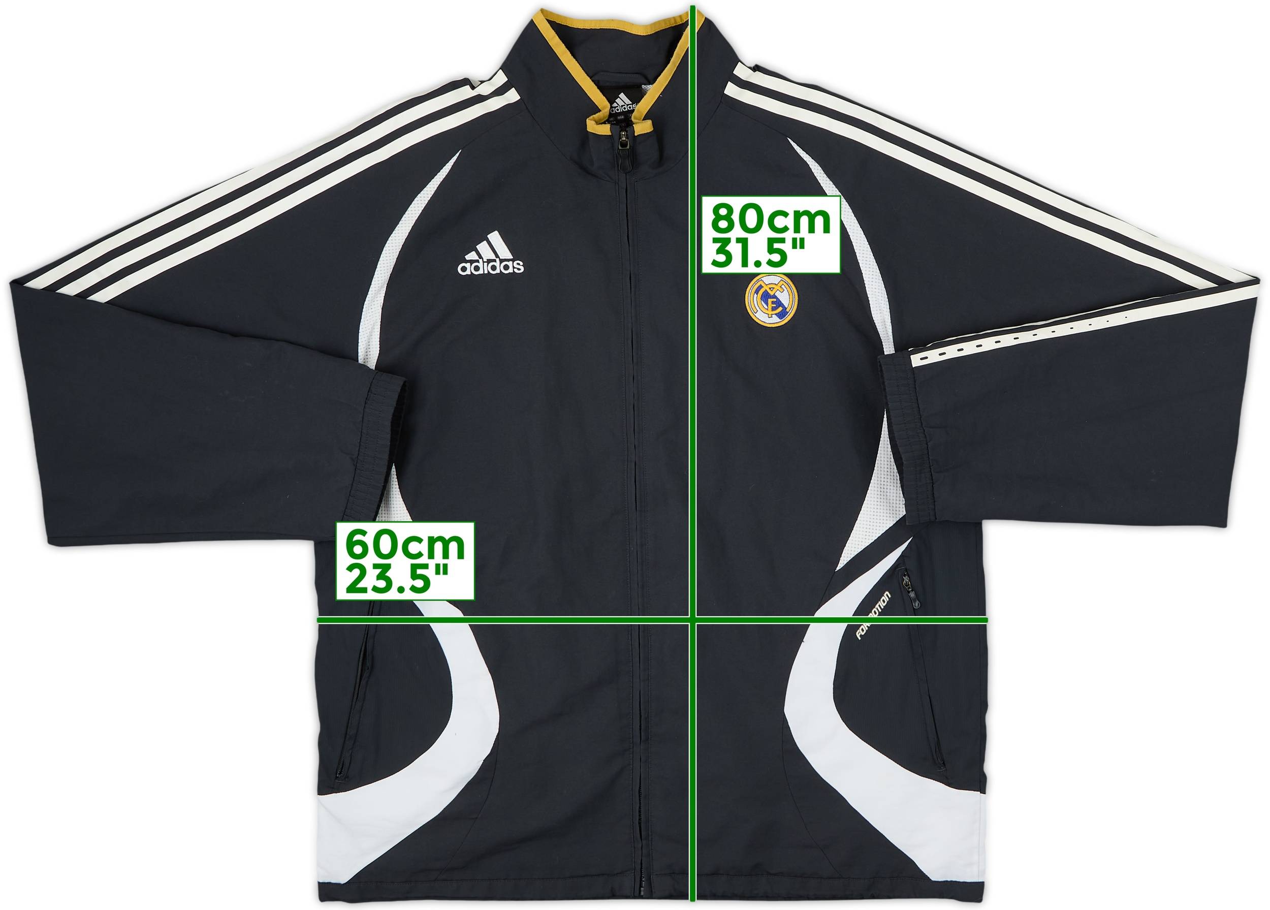 希少 06/07 Real Madrid Training Jacket 2006-07 Real Madrid adidas Formotion Track Jacket - 8/10 - (L)