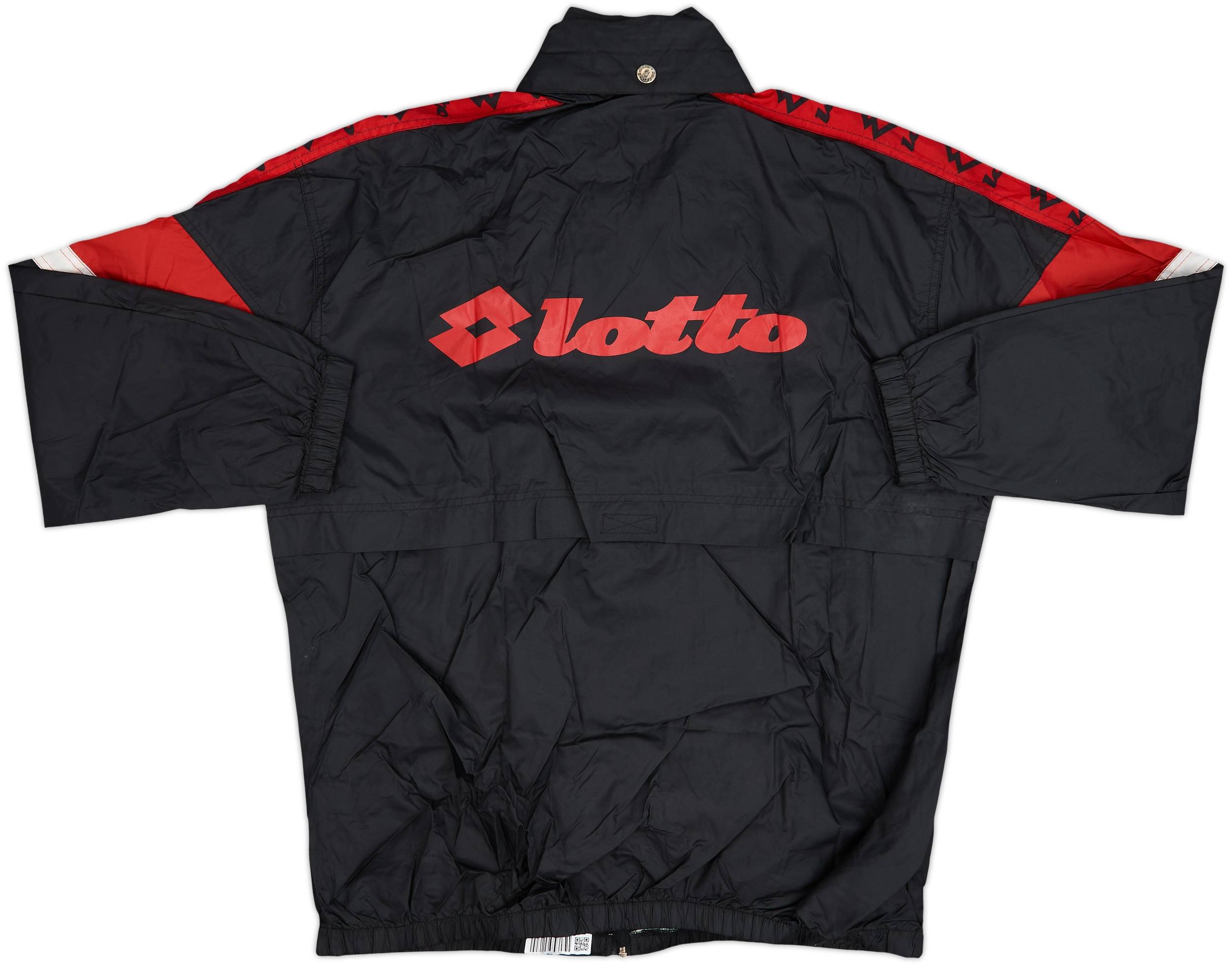 1995-96 AC Milan Lotto Hooded Track Jacket - 8/10 - (M)