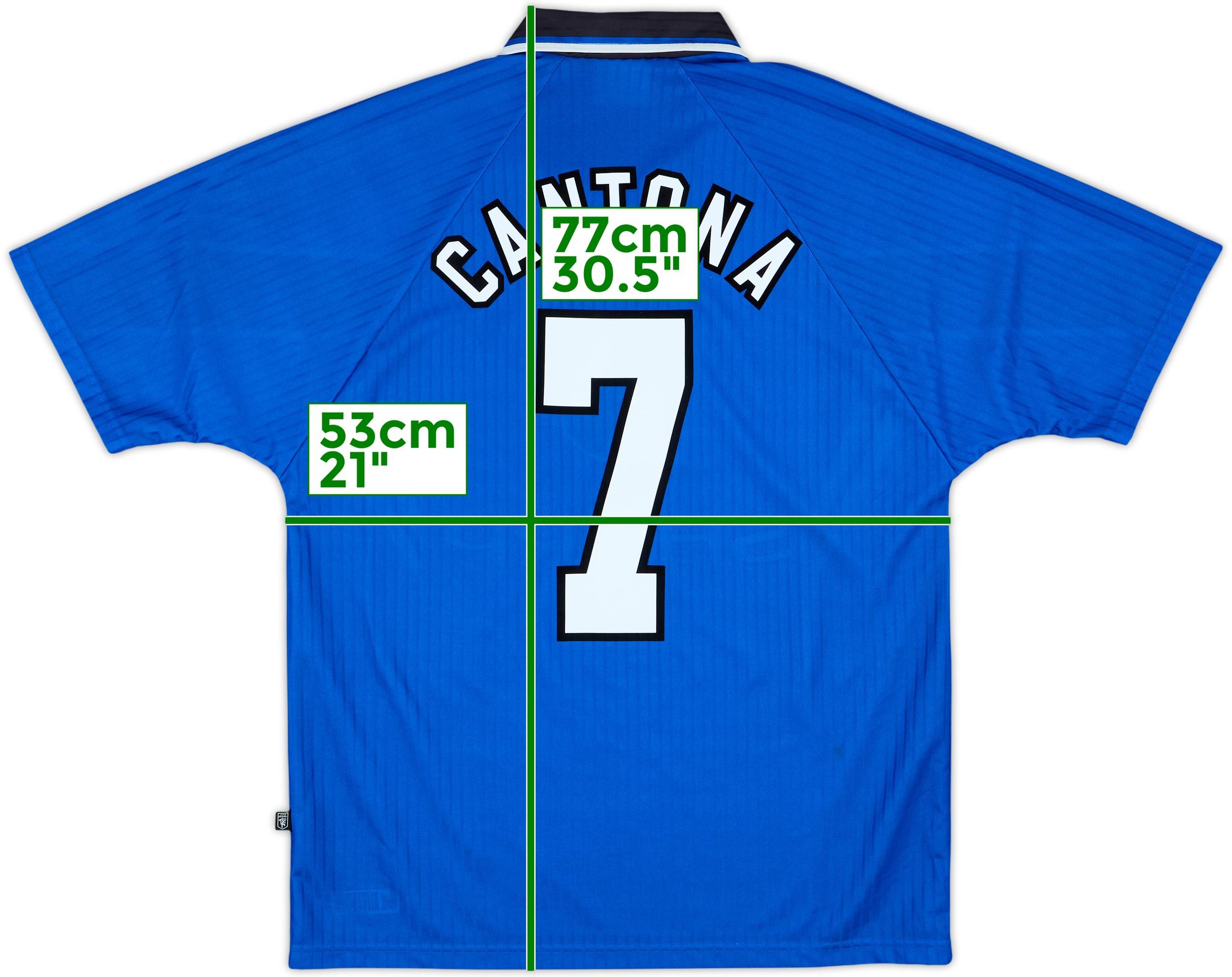 1996-98 Manchester United Third Shirt Cantona #7 - 9/10 - (M)