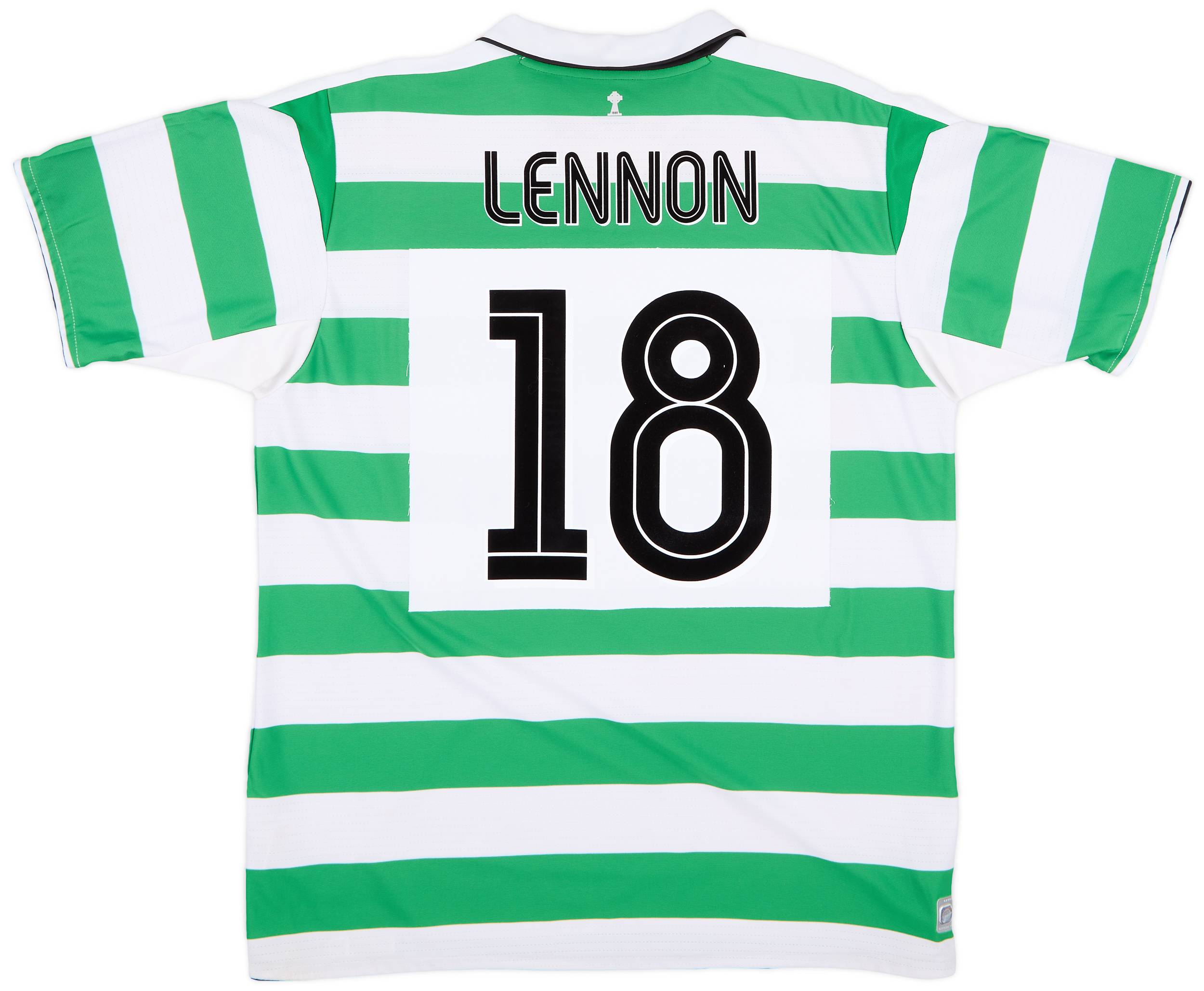 2004-05 Celtic Home Shirt Lennon #18 - 9/10 - (XL)