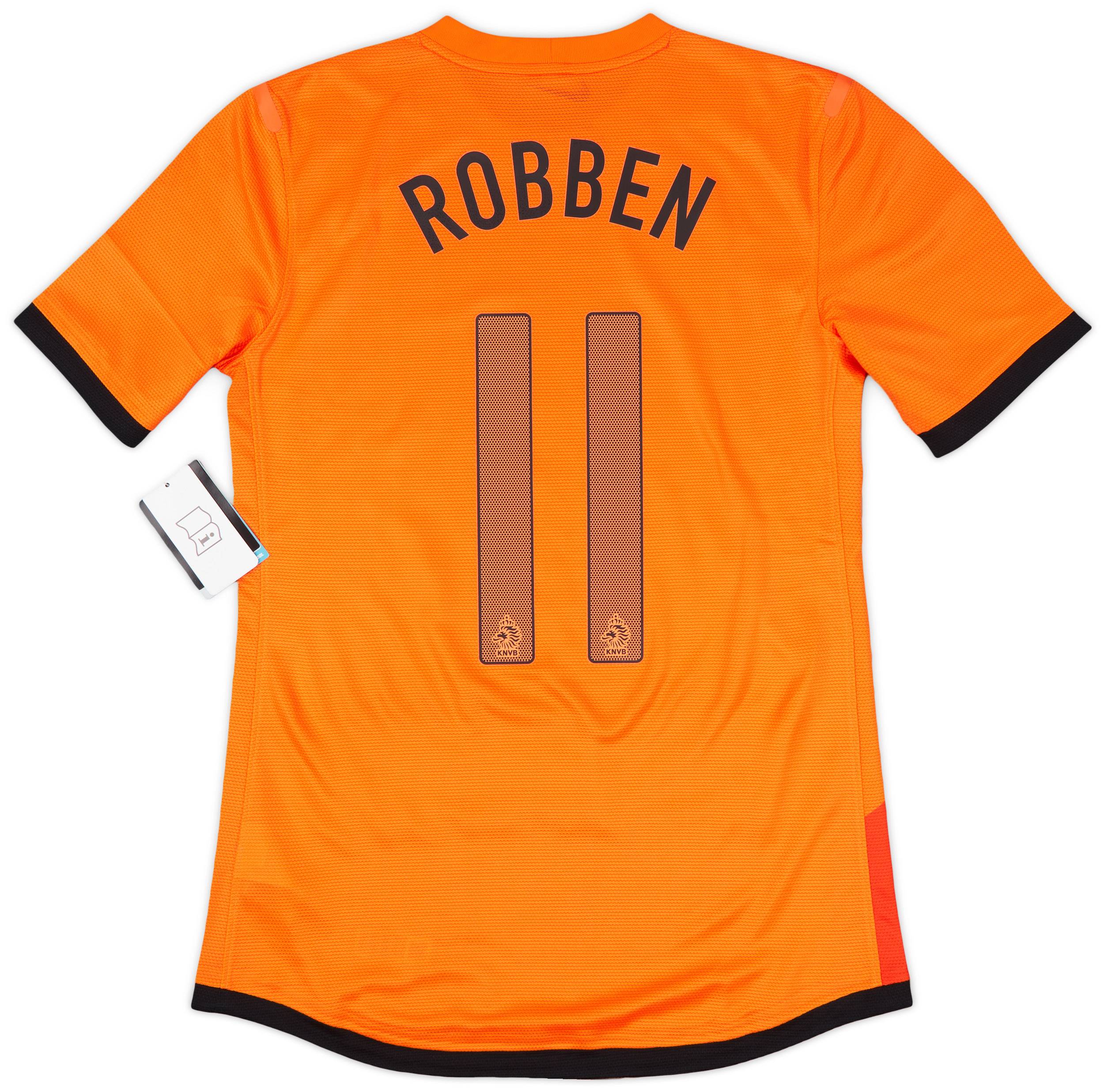 2012-13 Netherlands Sample Home Shirt Robben #11 (M)