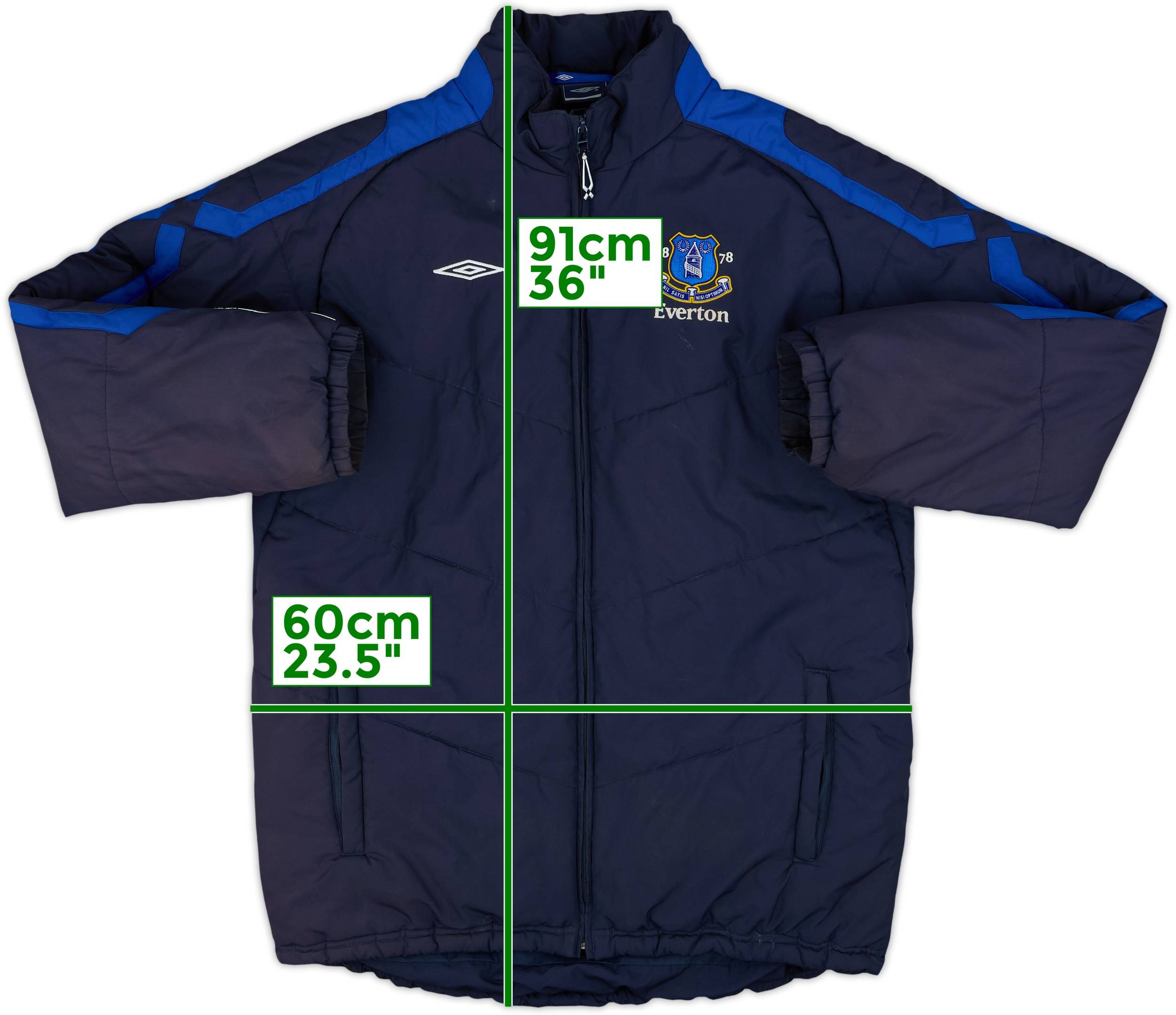 2006-07 Everton Umbro Padded Bench Coat - 6/10 - (M)