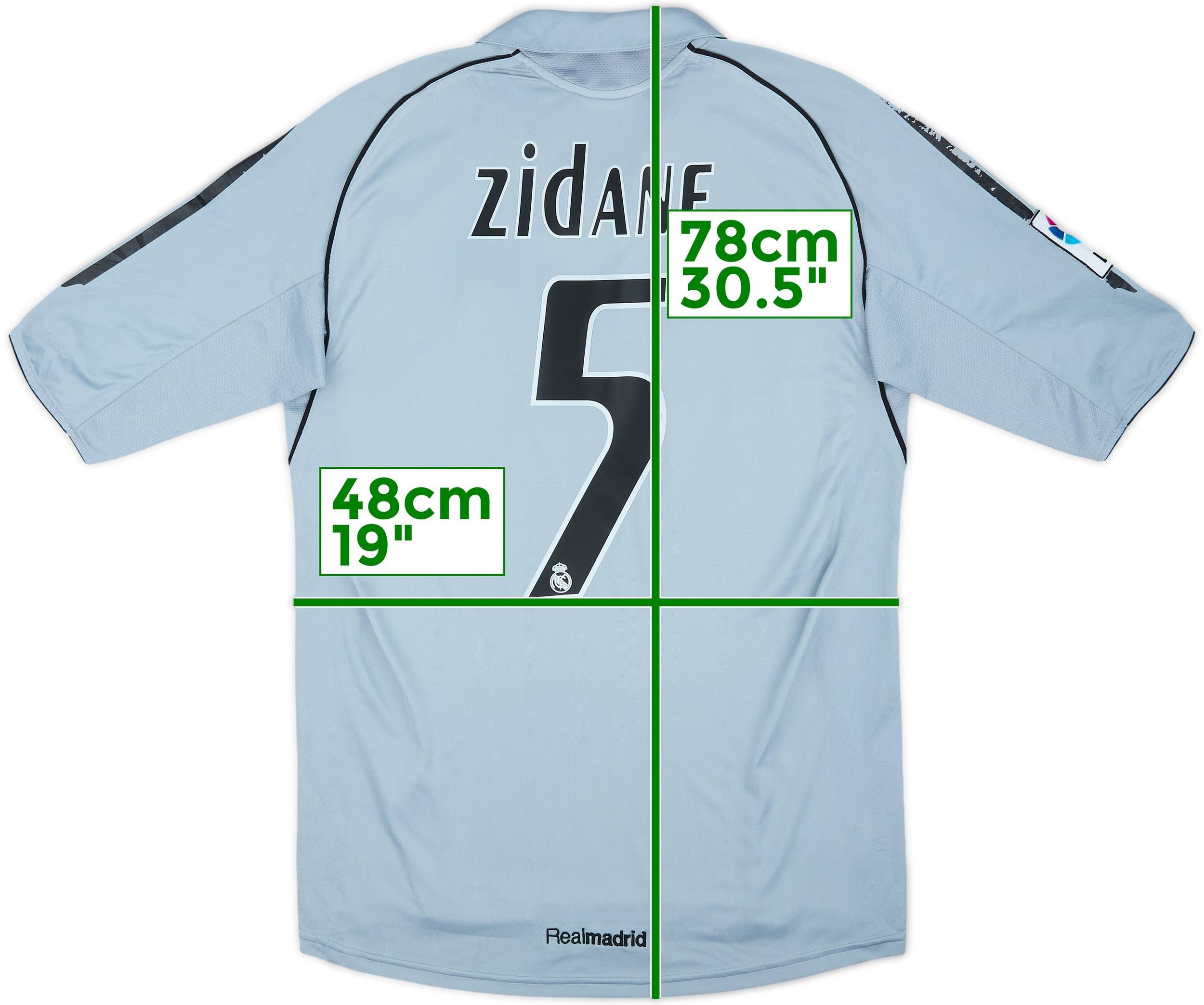 2005-06 Real Madrid Third Shirt Zidane #5 - 5/10 - (S)