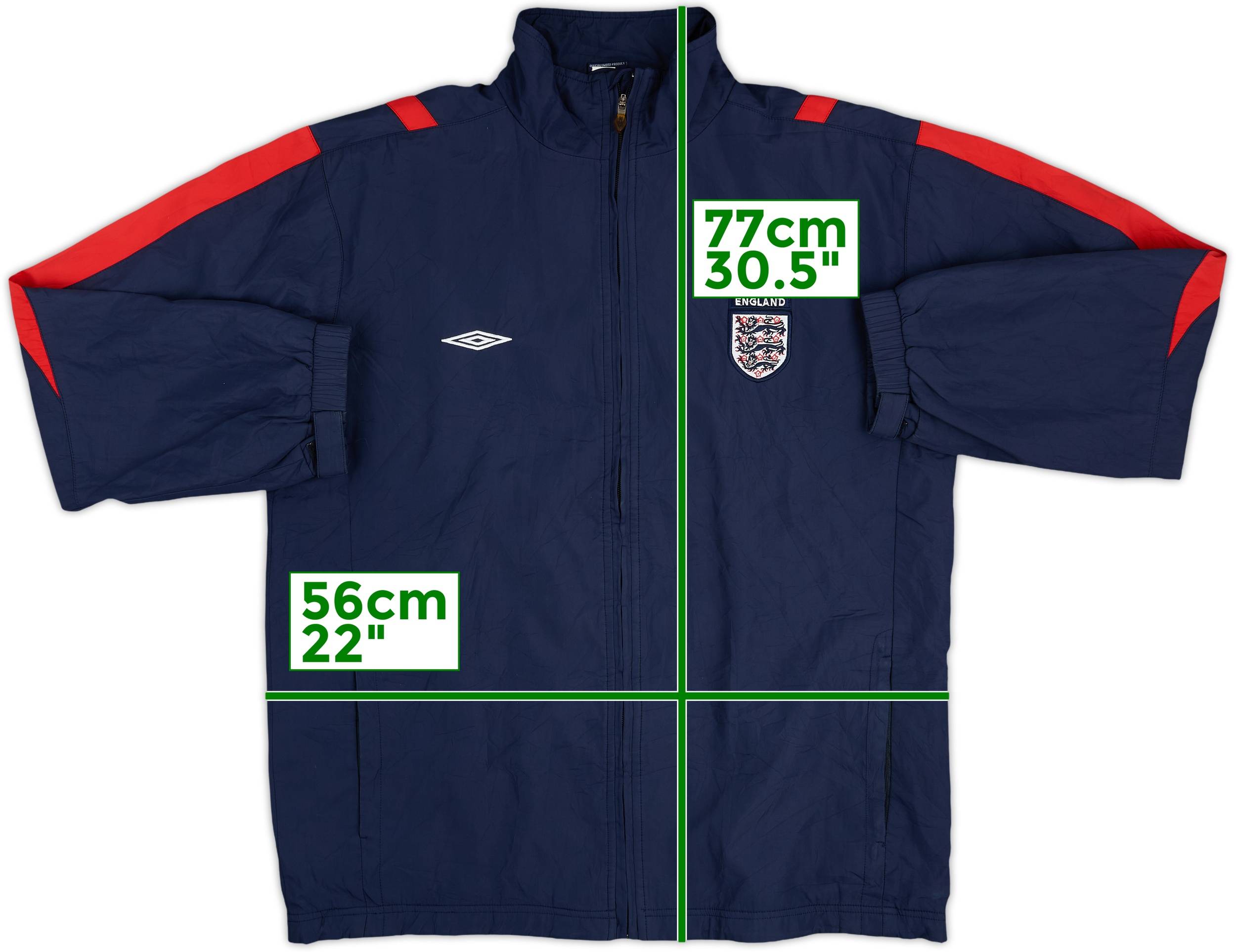 2007-09 England Umbro Track Jacket - 6/10 - (XL)