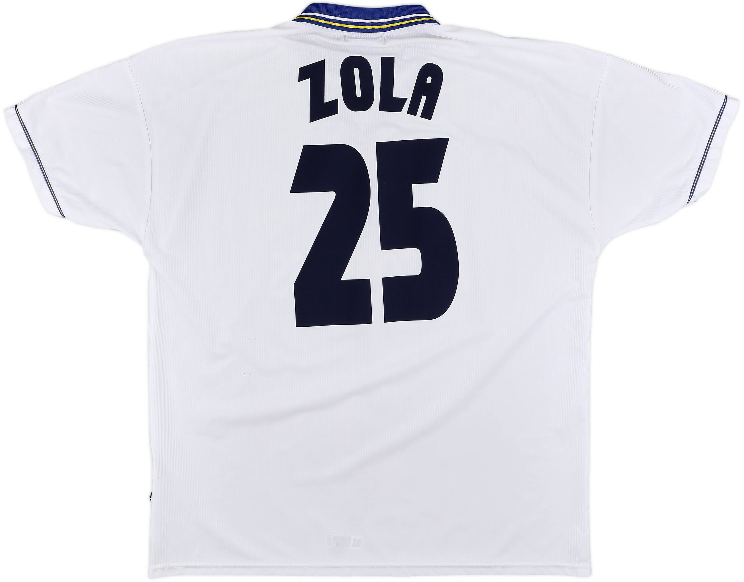 1998-00 Chelsea Away Shirt Zola #25 - 8/10 - (XXL)