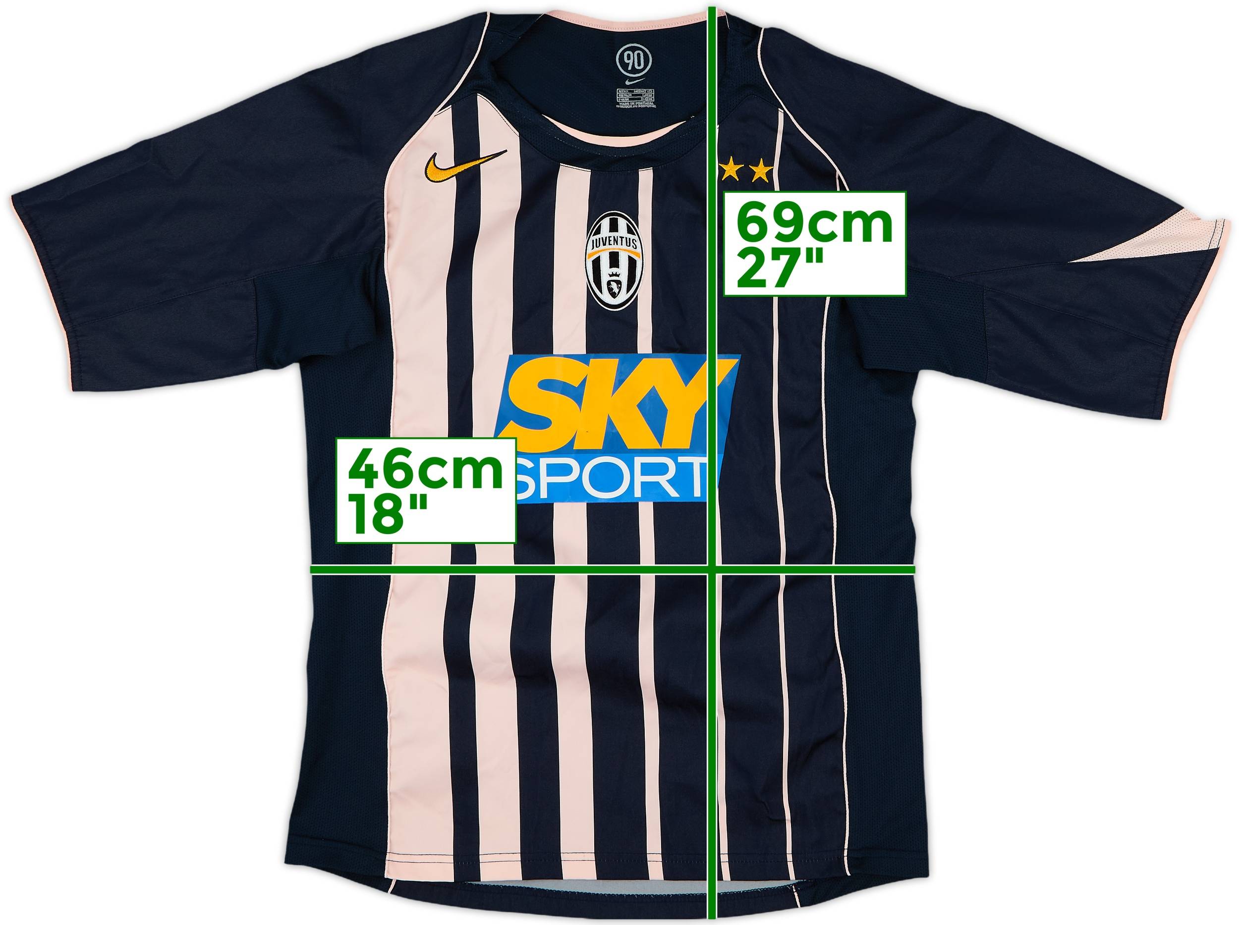 04/05 NIKE × JUVENTUS Away Game Shirts 2004-05 Juventus Away Shirt - 8/10 - (S)