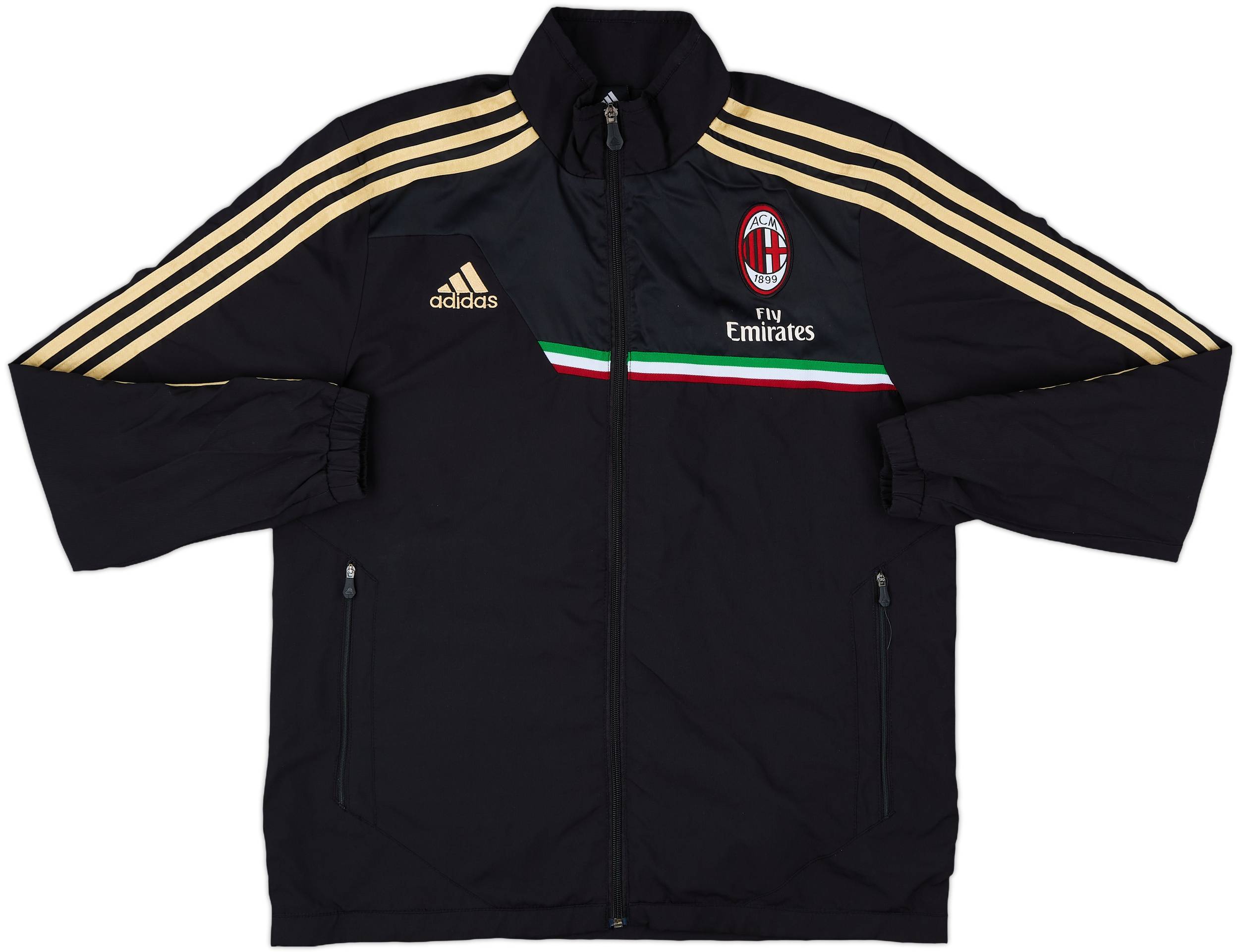 2012-13 AC Milan adidas Track Jacket - 8/10 - (L)