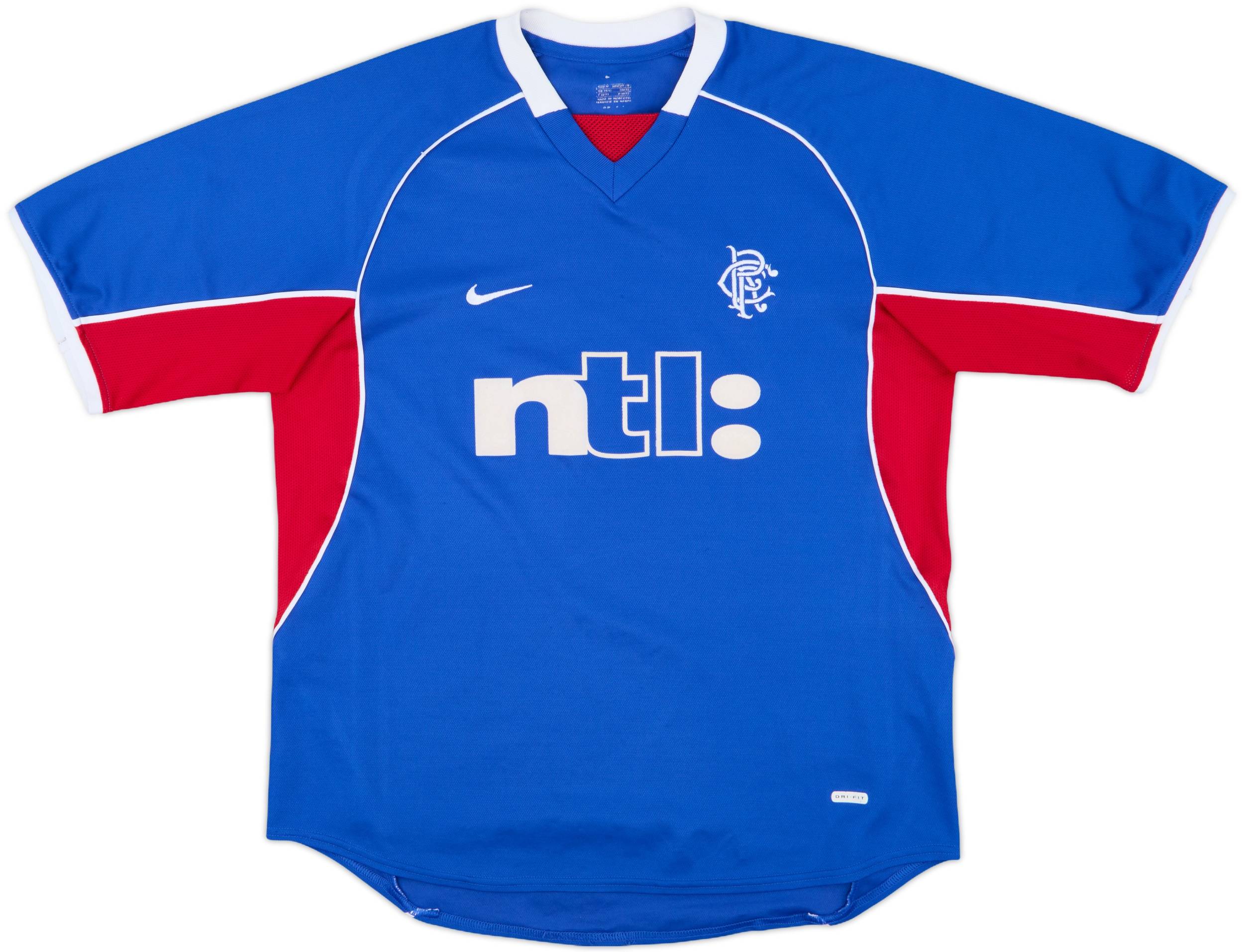 2001-02 Rangers Home Shirt - 8/10 - (M)