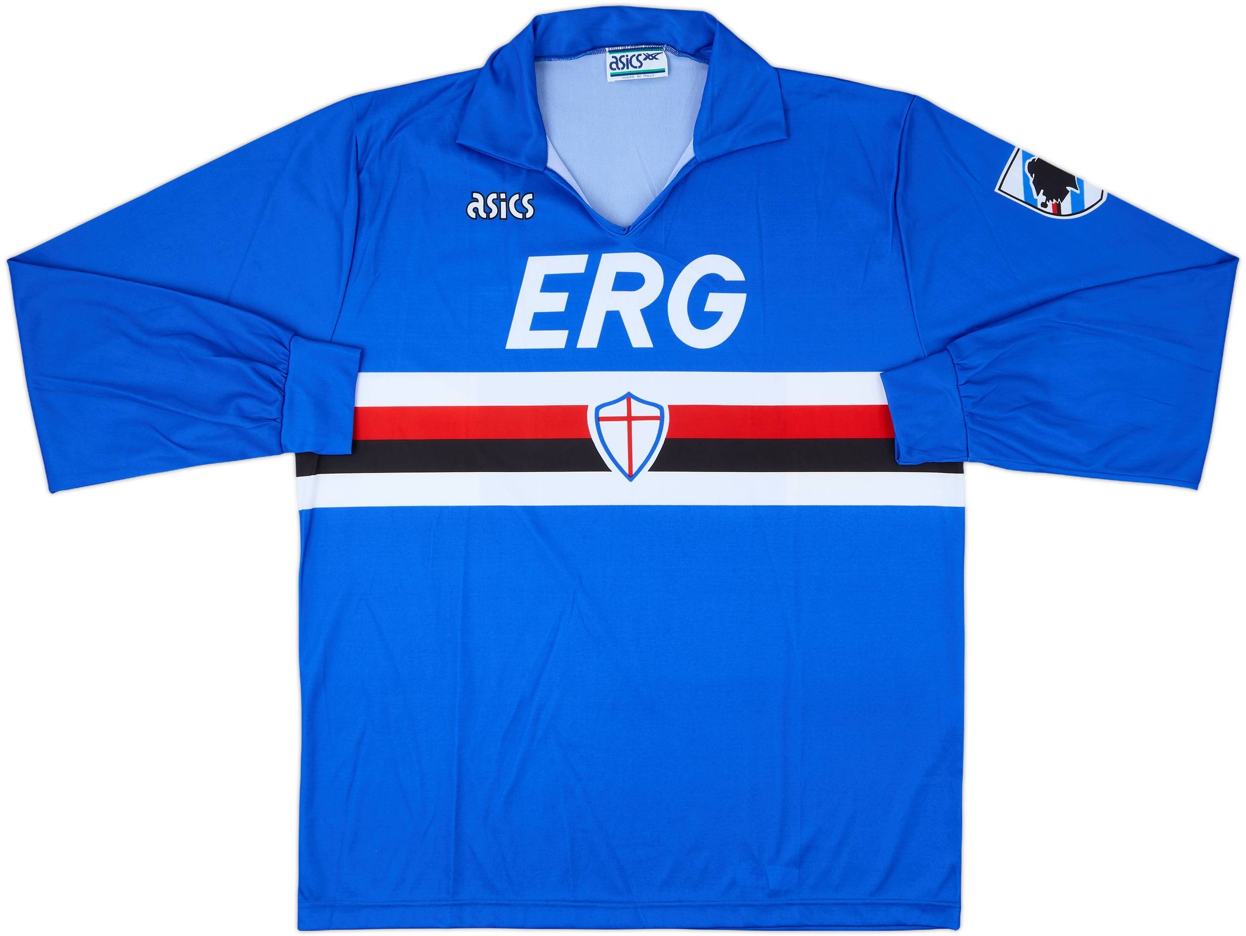 1990-92 Sampdoria Home L/S Shirt - 8/10 - (XL)