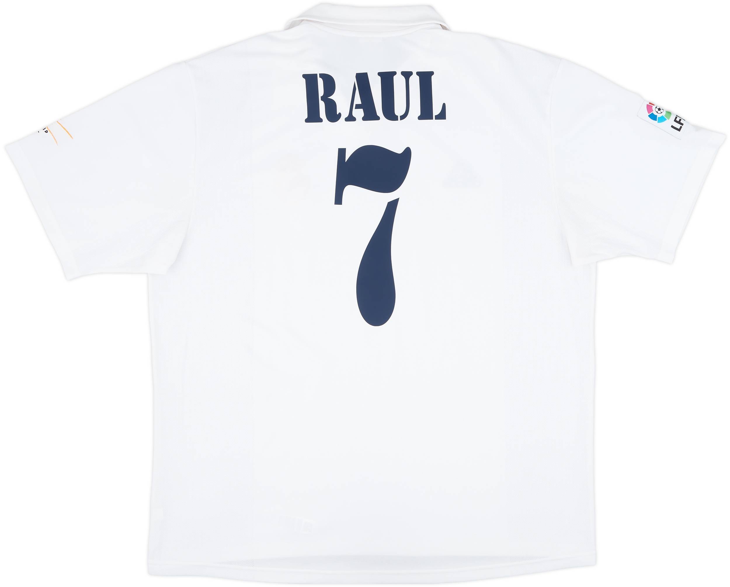 2001 Real Madrid Home Shirt Raul #7 - 8/10 - (XL)