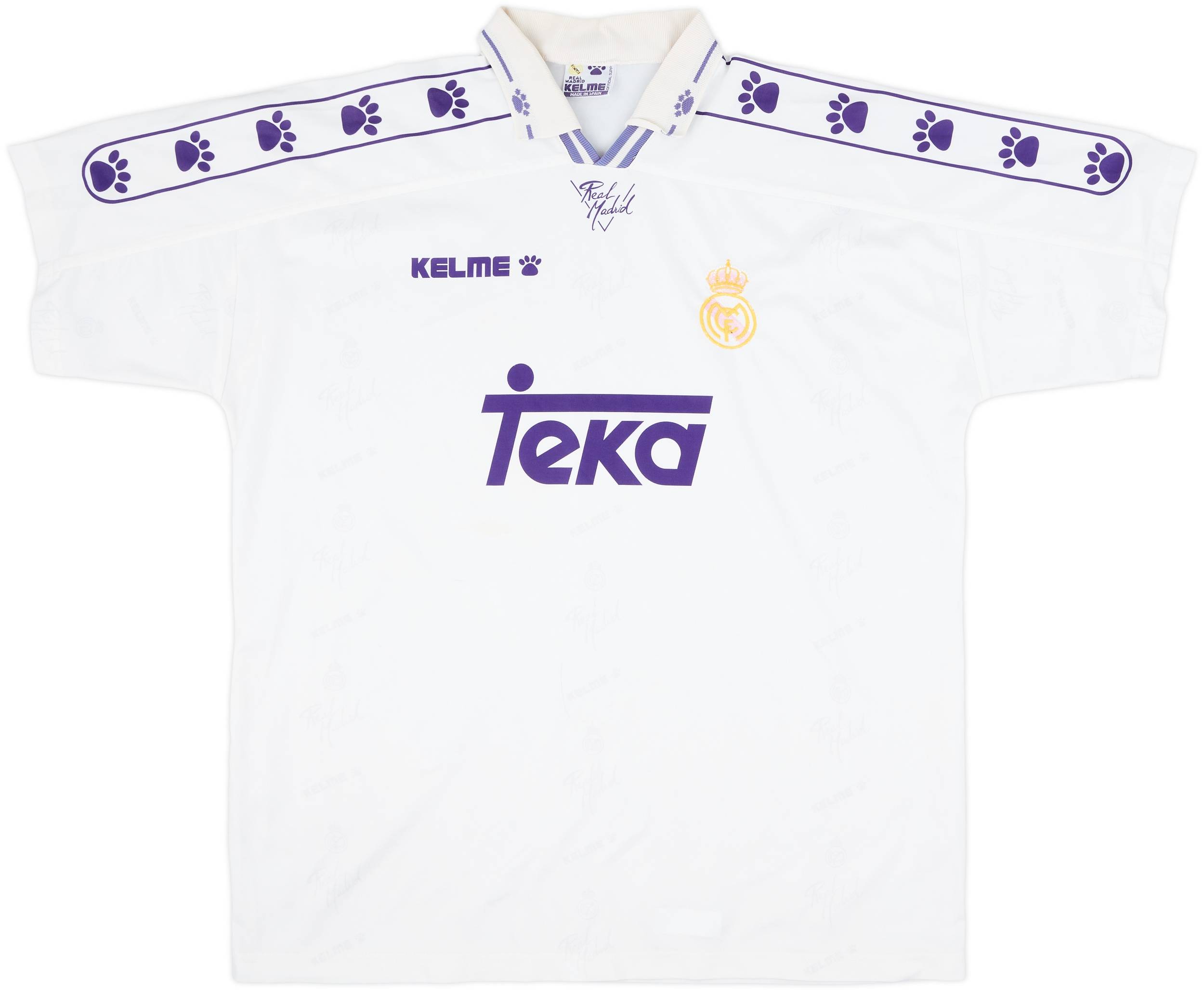 1994-96 Real Madrid Home Shirt - 5/10 - (XL)