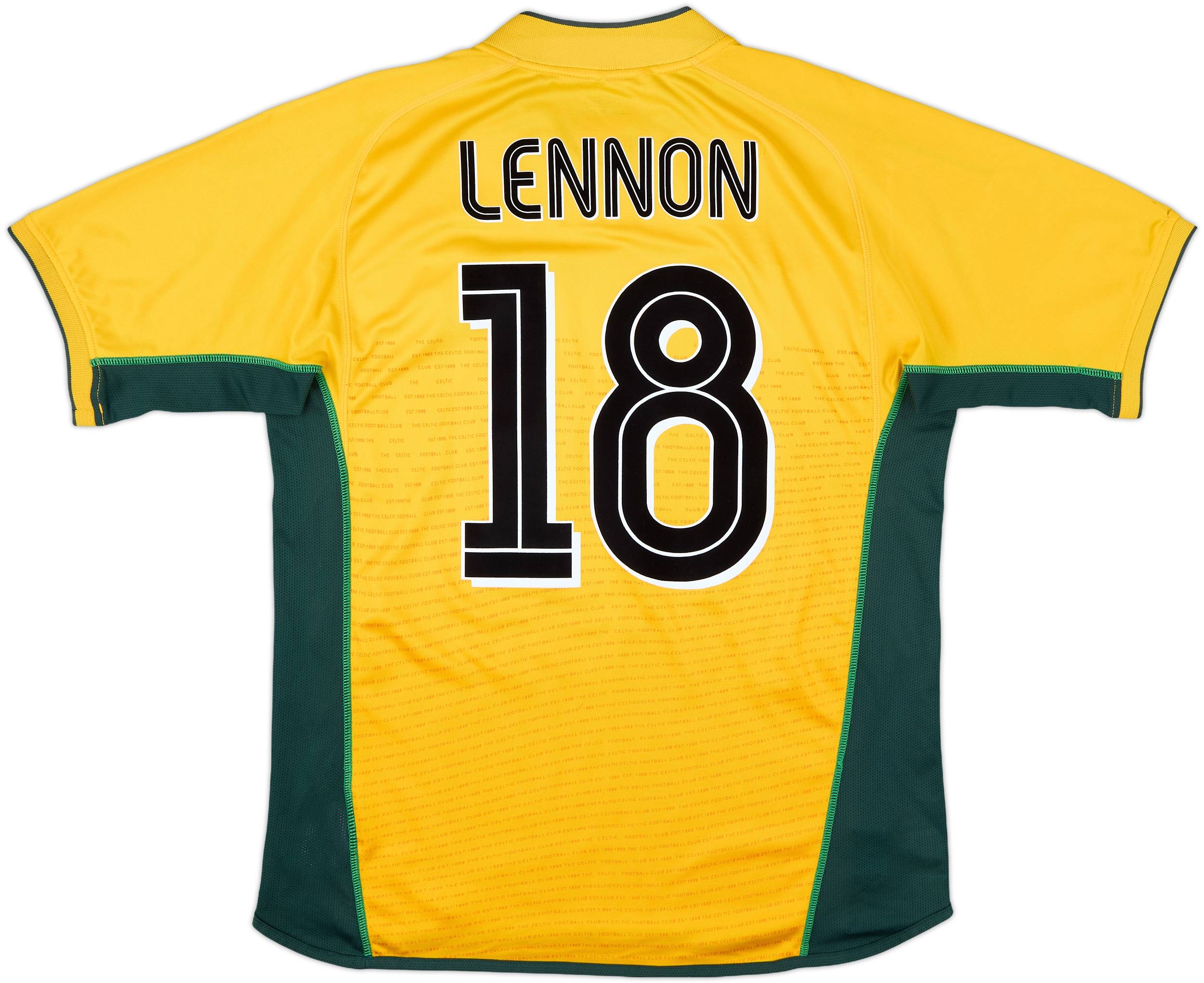 2002-03 Celtic Away Shirt Lennon #18 - 7/10 - (M)