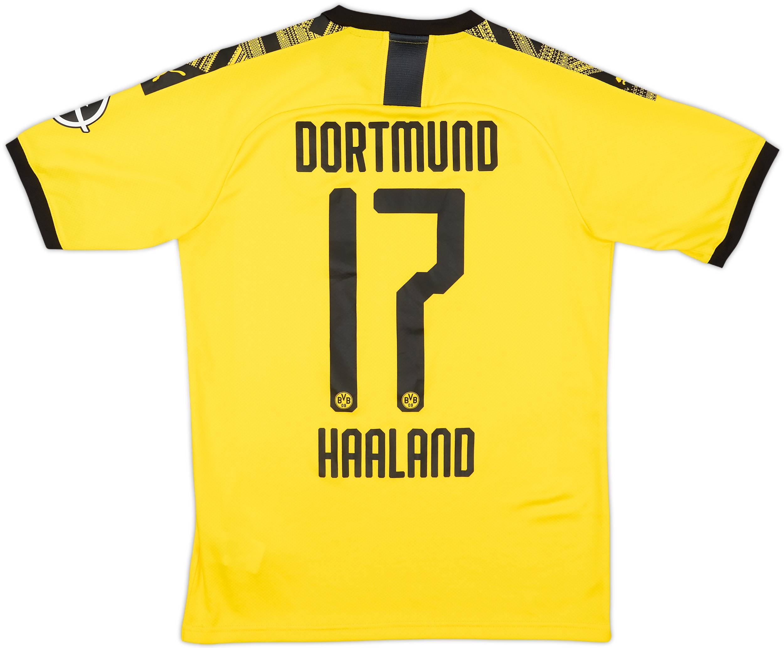 2019-20 Borussia Dortmund Home Shirt Haaland #17 - 8/10 - (S)