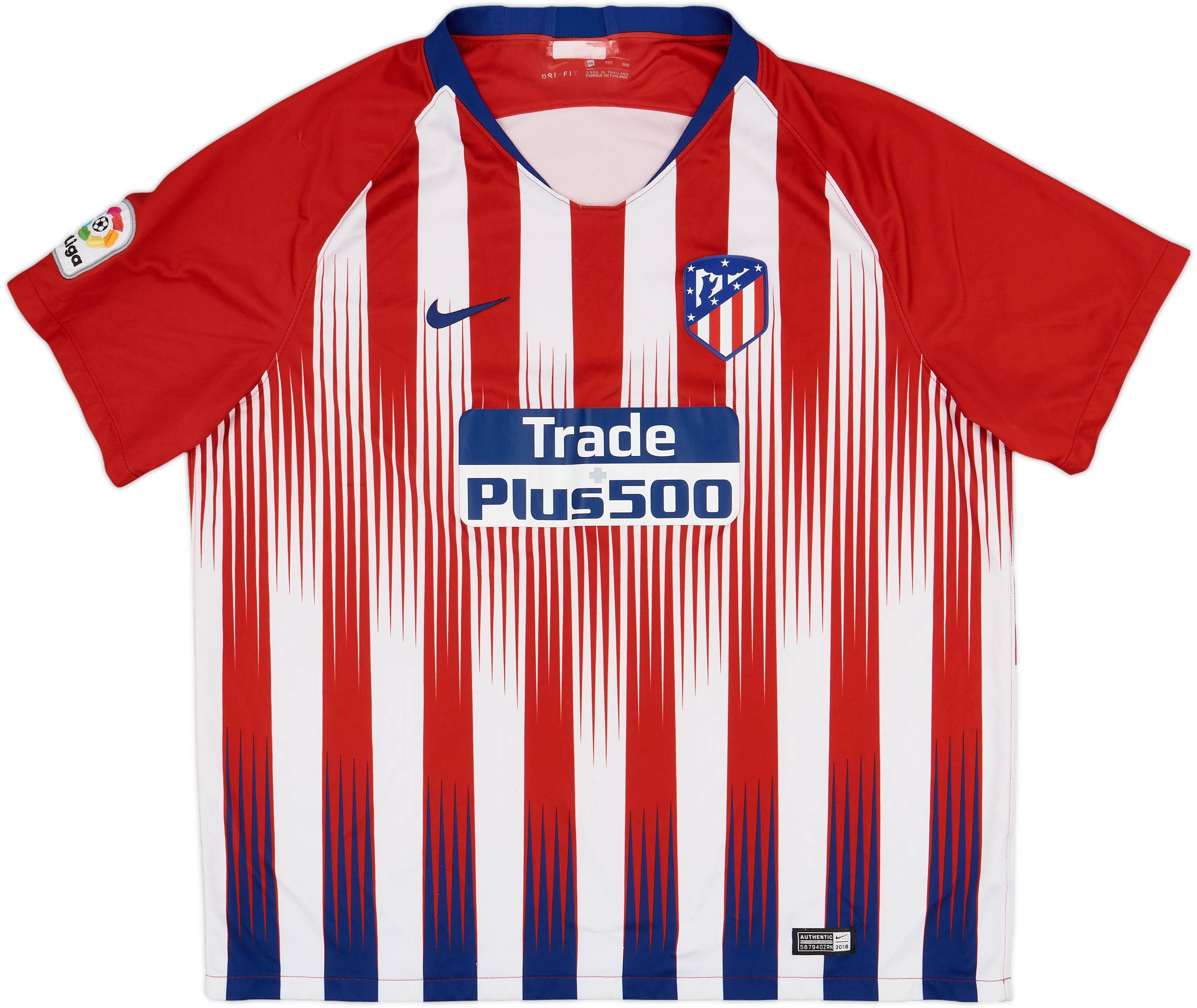 2018-19 Atletico Madrid Home Shirt - 8/10 - (XXL)