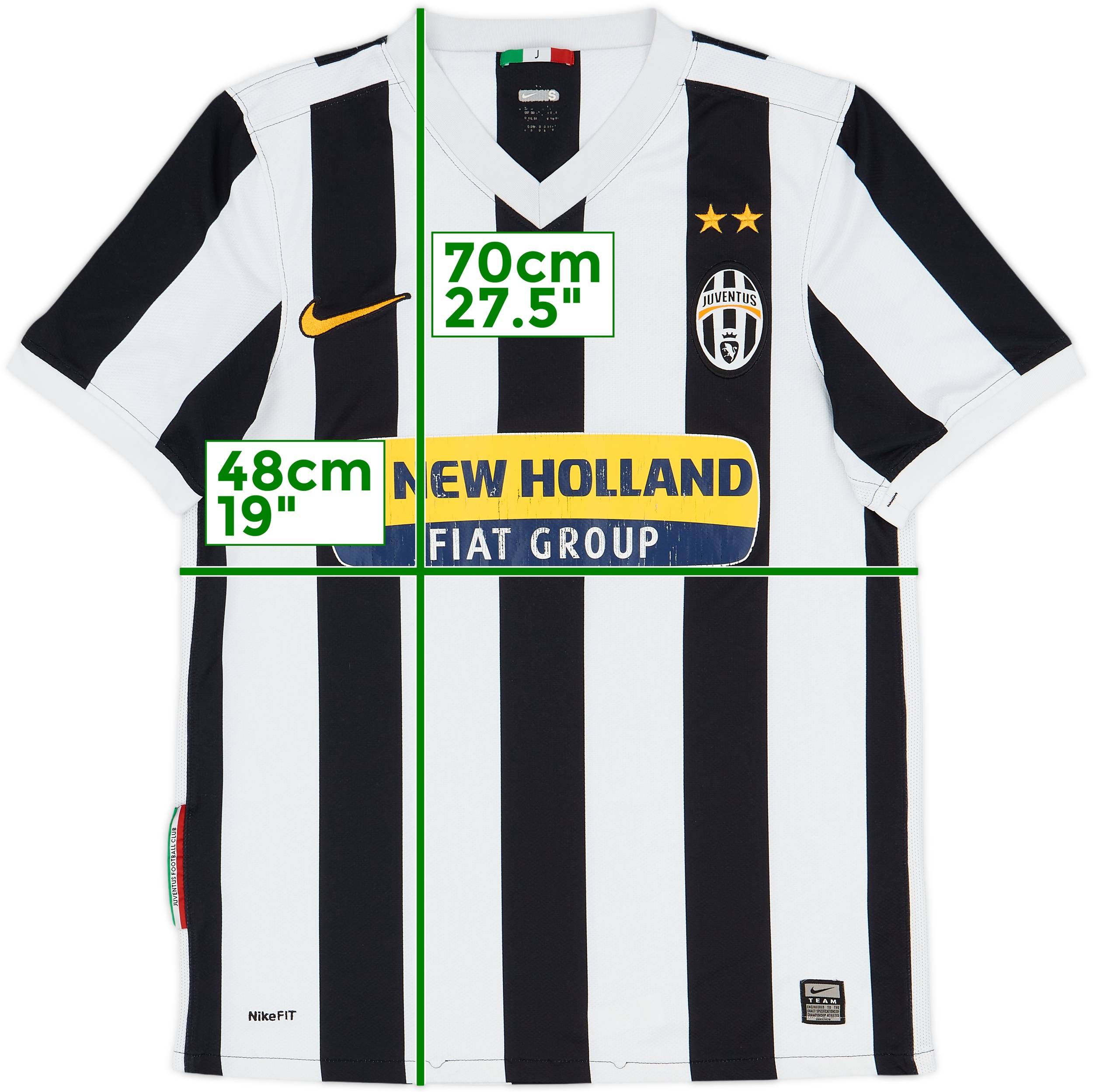 ウェア Juventus 2009-10 football shirt Home 2009-10 Juventus Home Shirt - 5/10 - (S)