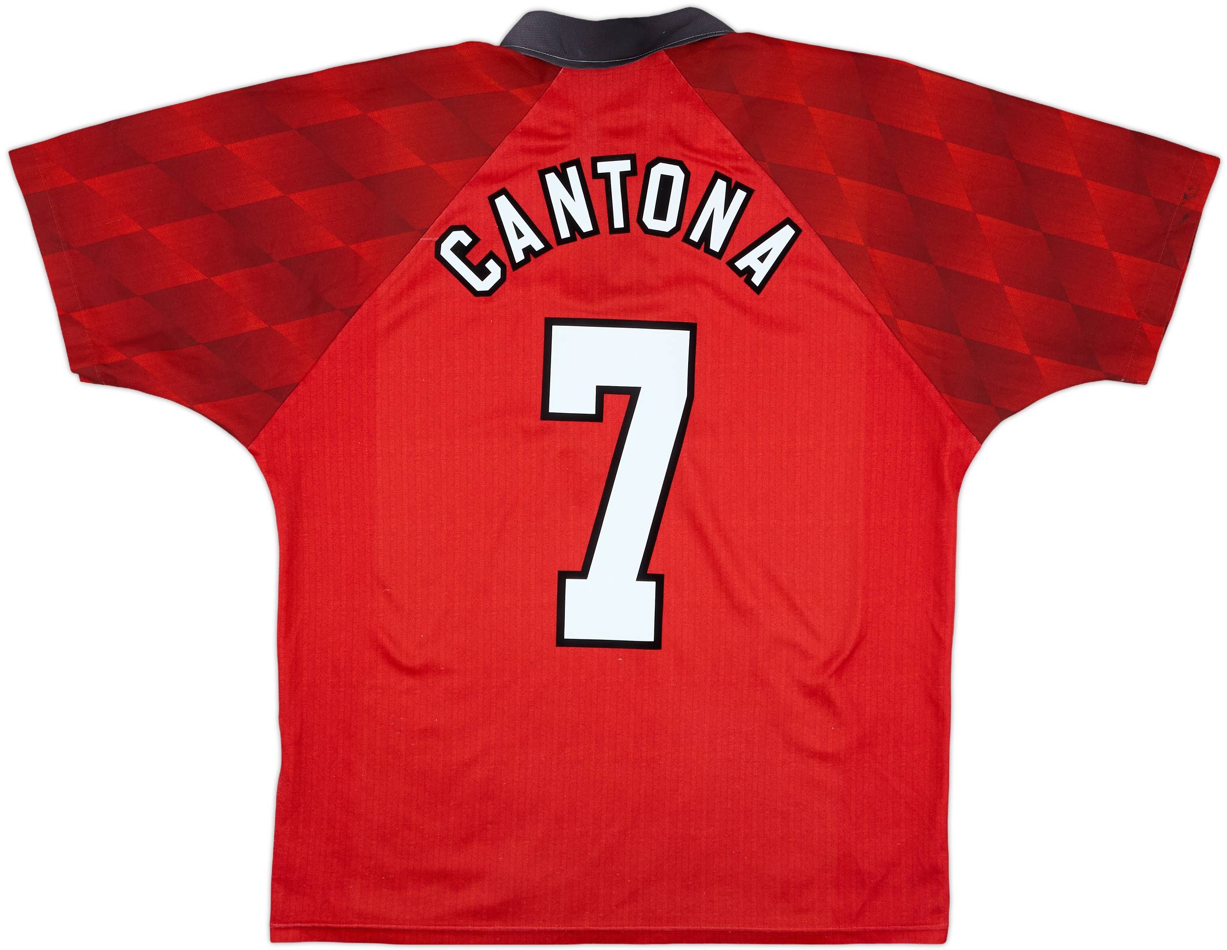 1996-98 Manchester United Home Shirt Cantona #7 - 6/10 - (L)