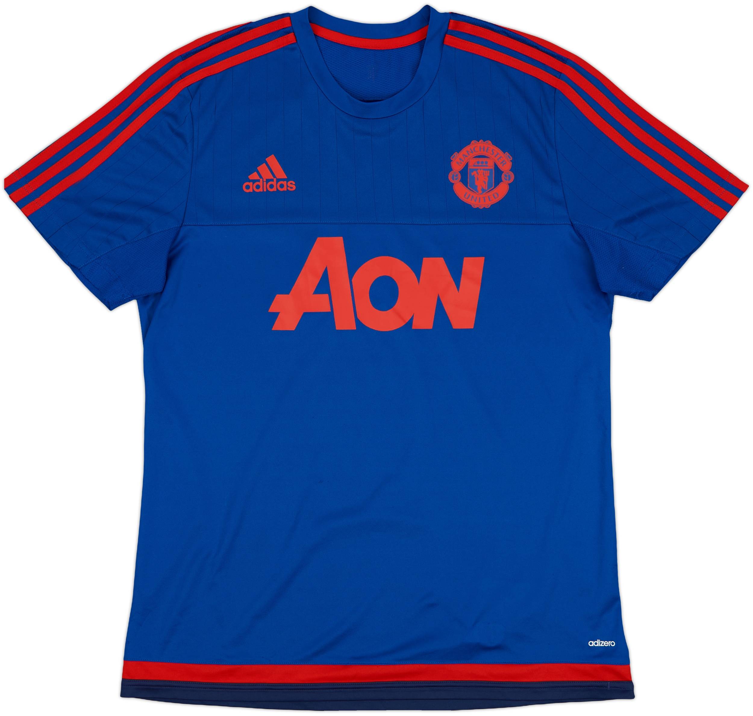 2015-16 Manchester United adizero Training Shirt - 8/10 - (L)