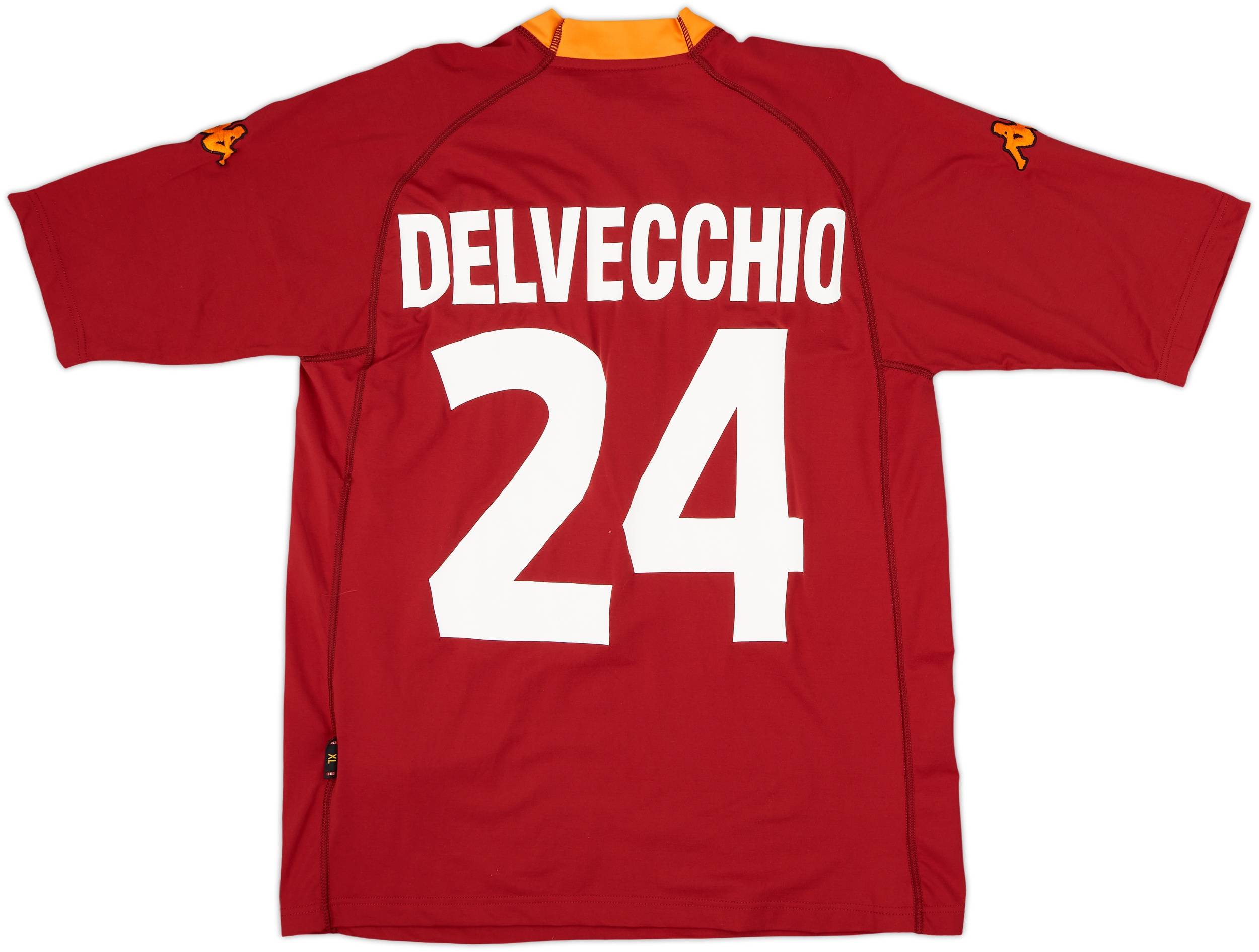 2000-01 Roma Home Shirt Delvecchio #24 - 7/10 - (XL)