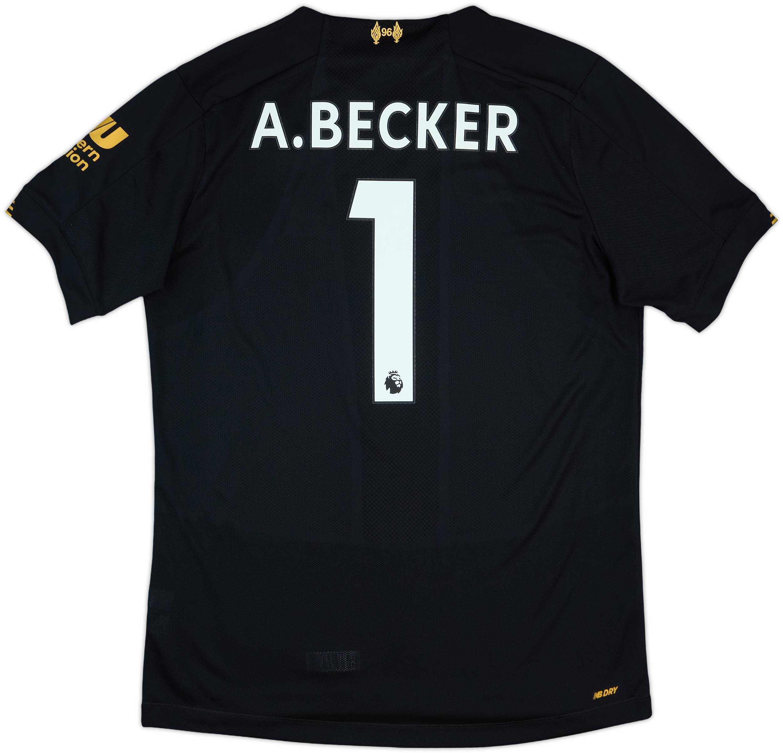 2019-20 Liverpool GK S/S Shirt A.Becker #1 - 10/10 - (M)