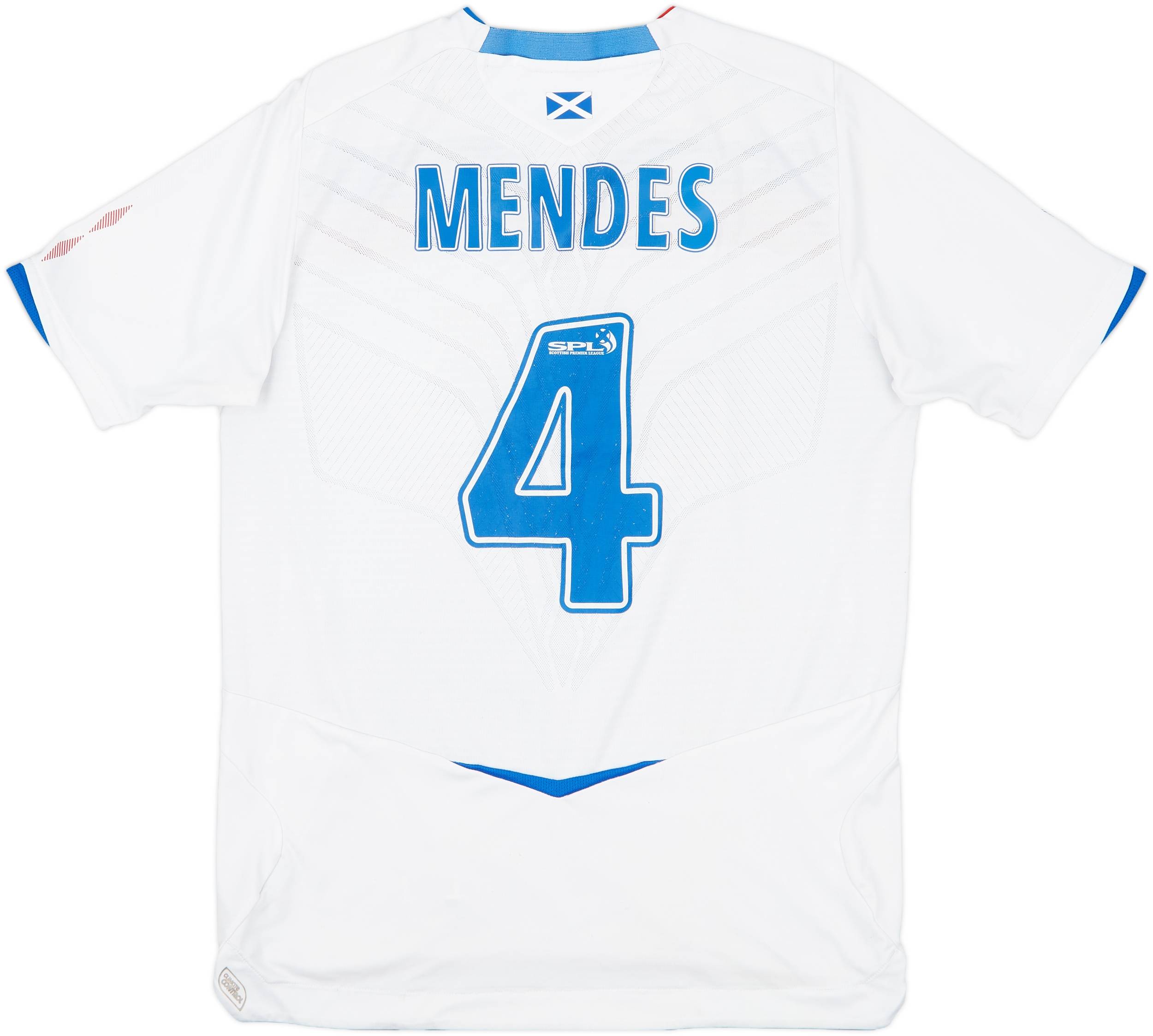 2008-09 Rangers Away Shirt Mendes #4 - 5/10 - (M)