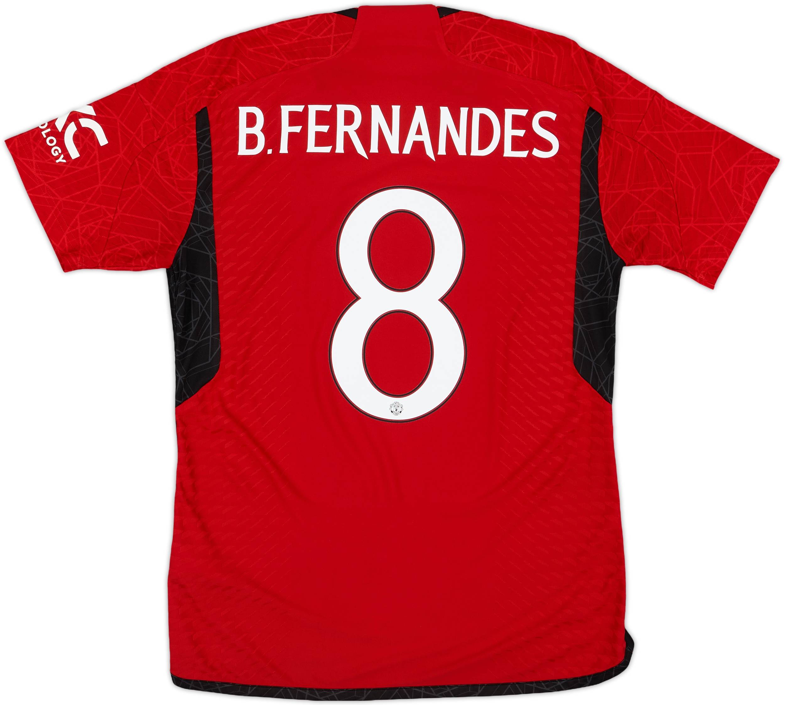 2023-24 Manchester United Authentic Home Shirt B. Fernandes #8 - 7/10 - (M)