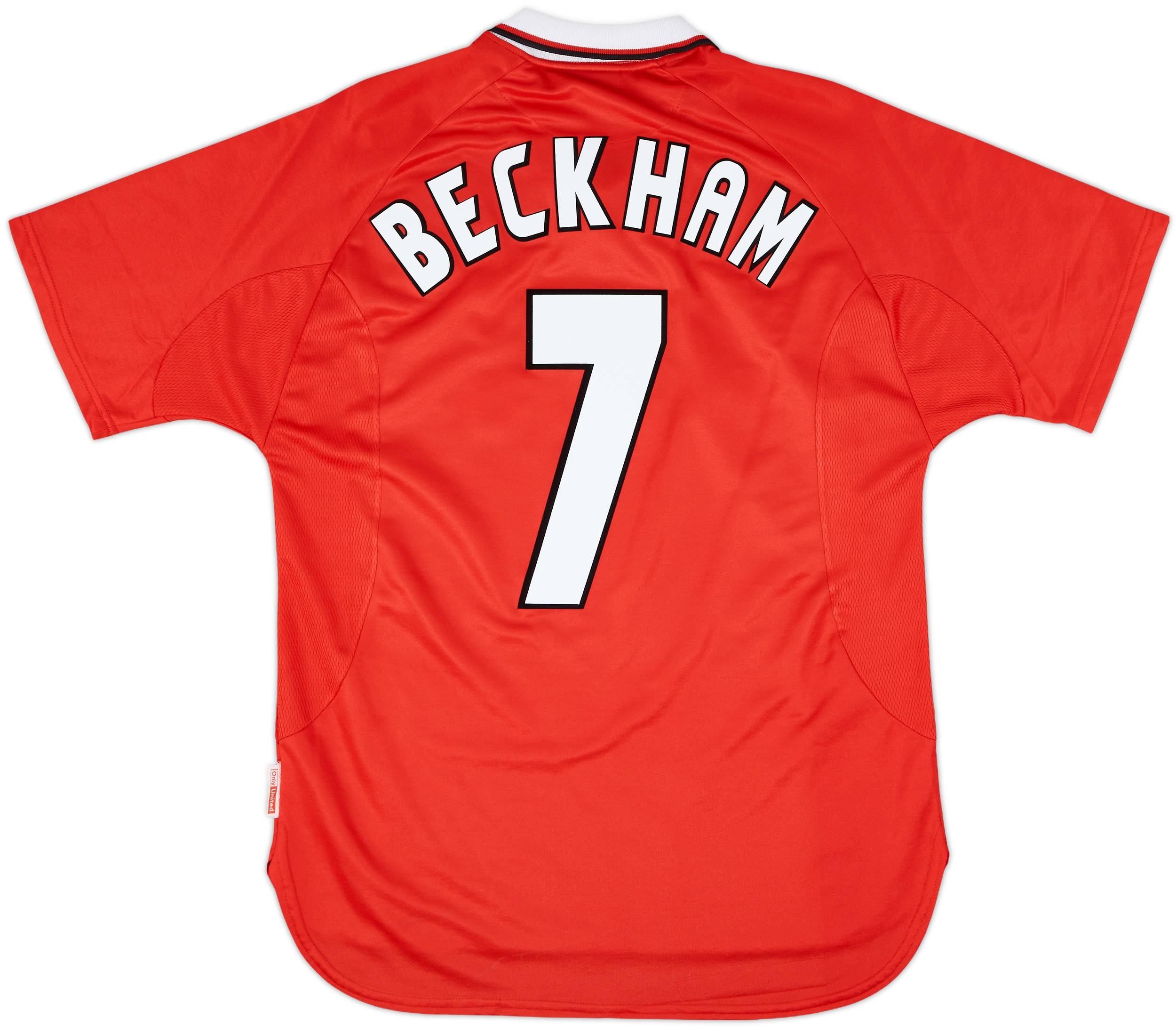 1997-00 Manchester United CL Shirt Beckham #7 - 9/10 - (M)