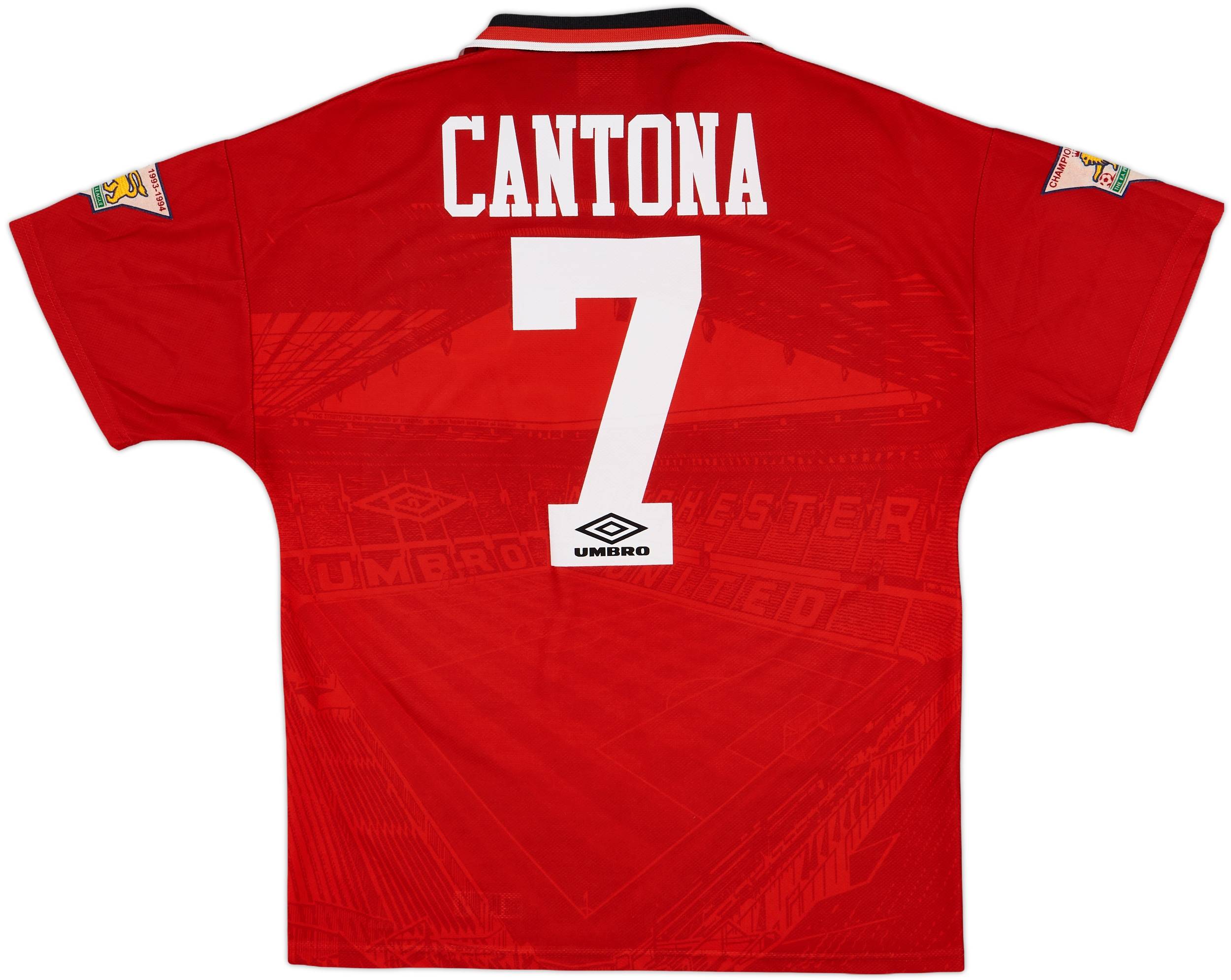 1994-96 Manchester United Home Shirt Cantona #7 - 8/10 - (M)