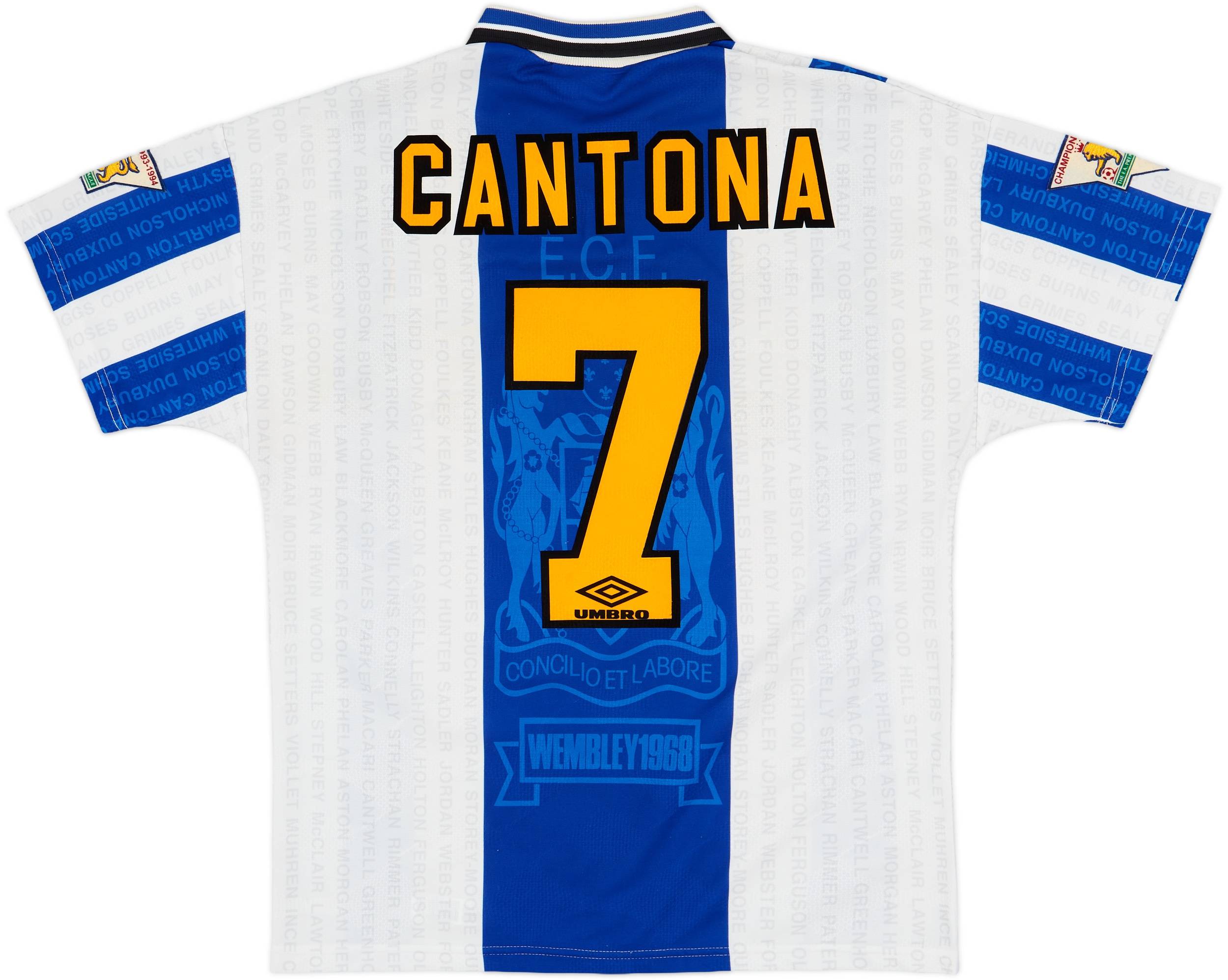 1994-96 Manchester United Third Shirt Cantona #7 - 7/10 - (M)