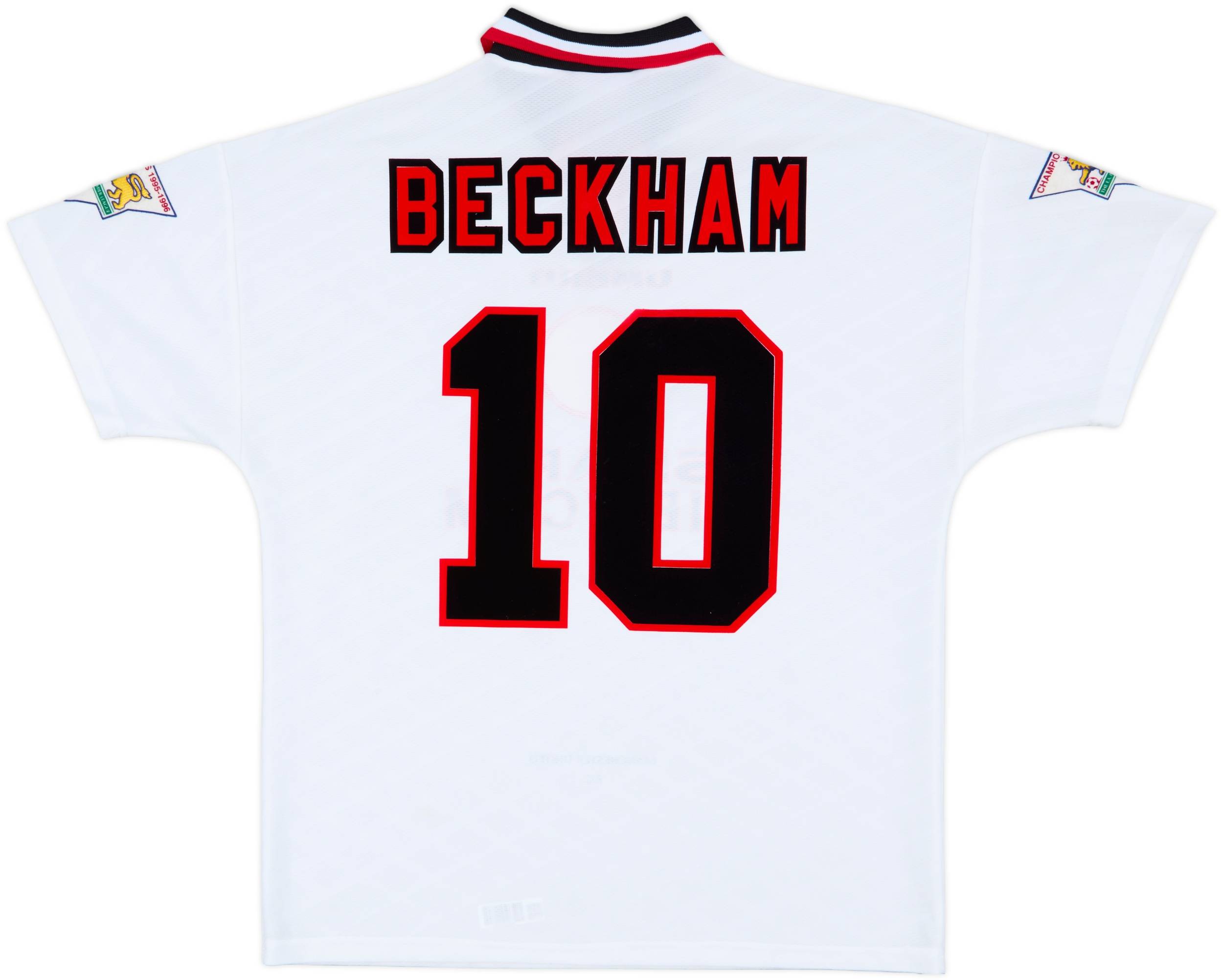1996-97 Manchester United Away Shirt Beckham #10 - 7/10 - (L)