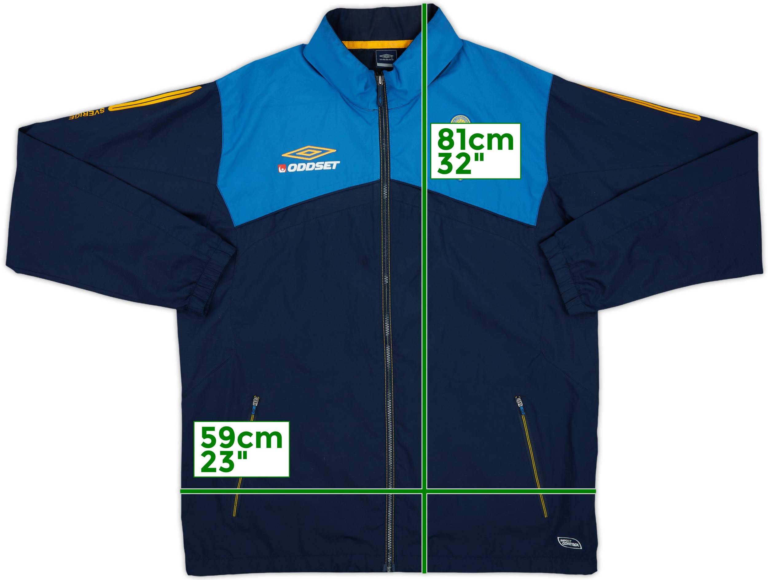 2003-05 Sweden Umbro Track Jacket - 7/10 - (L)